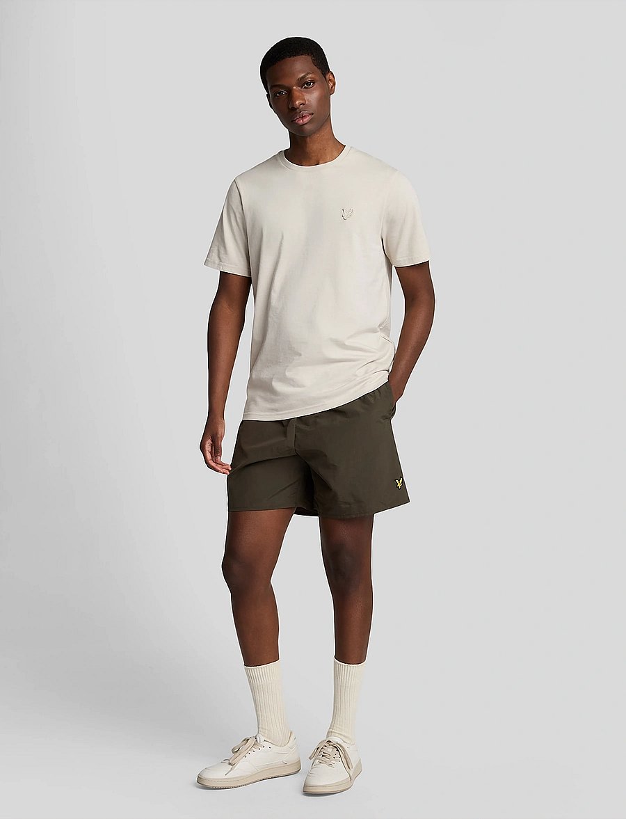 Lyle & Scott - Plain Swimshort - badehose - w485 olive - 0