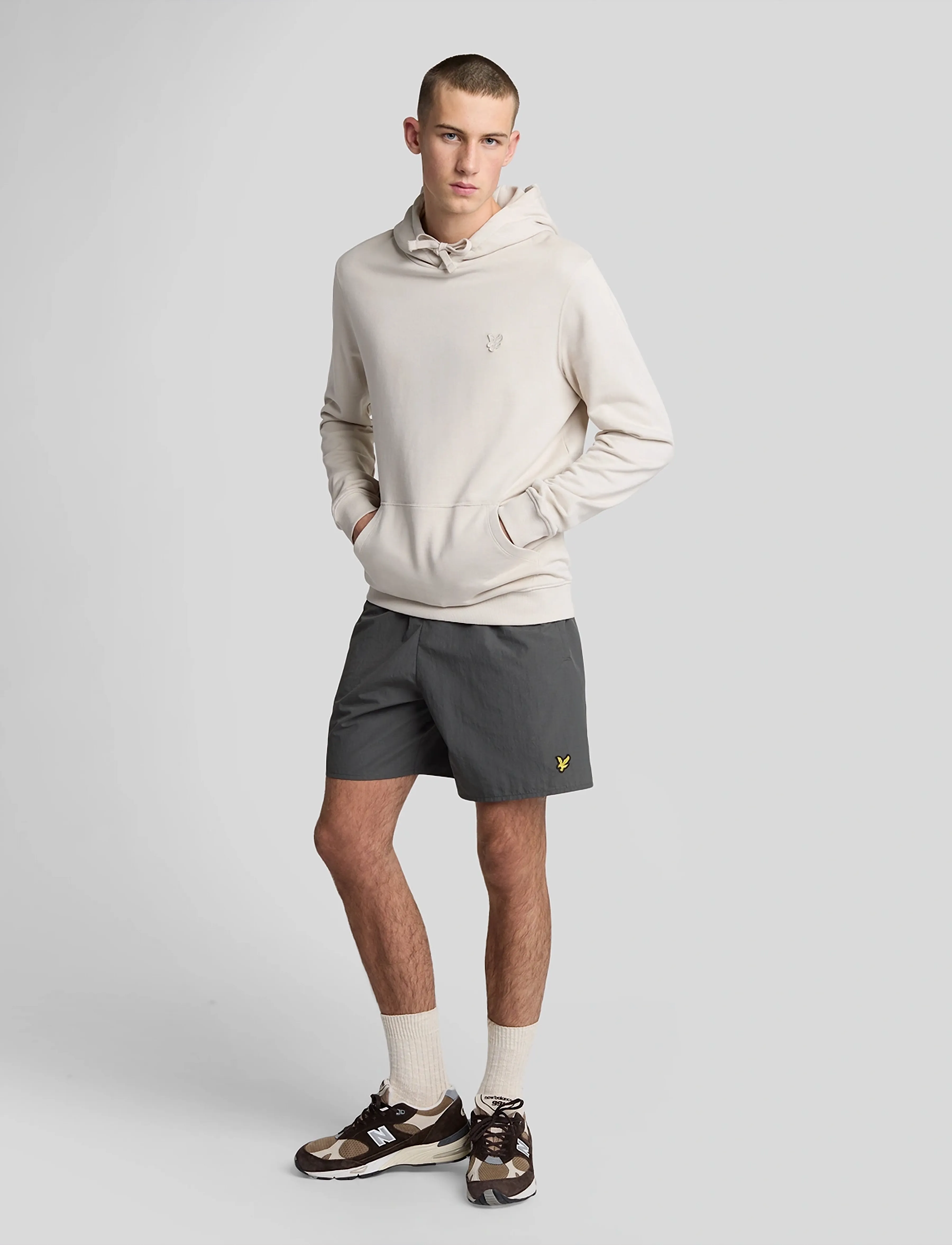 Lyle & Scott Plain Swimshort, M, Black, Badetøj > Shorts, Herre