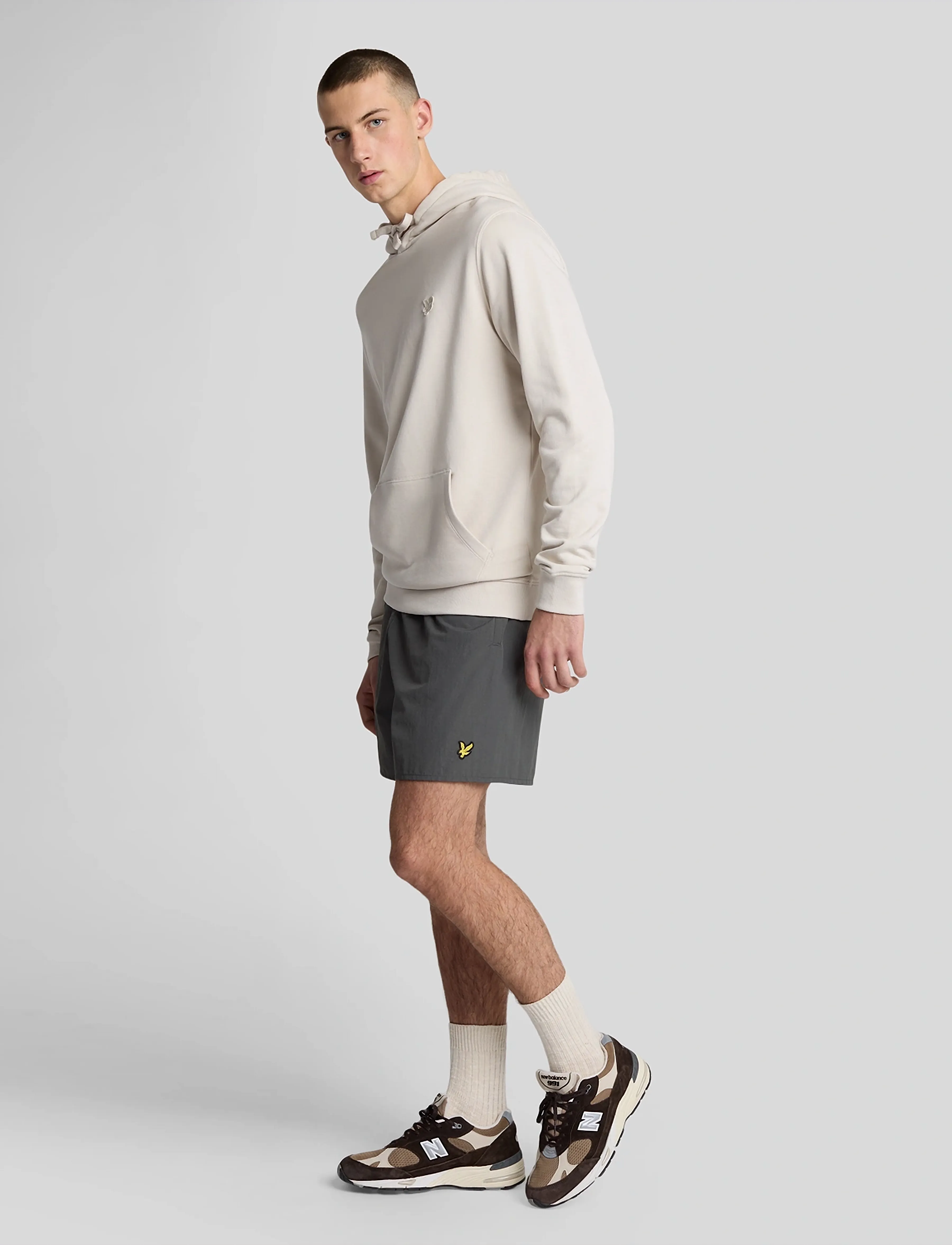 Lyle & Scott - Plain Swimshort - badehose - w635 gunmetal - 4