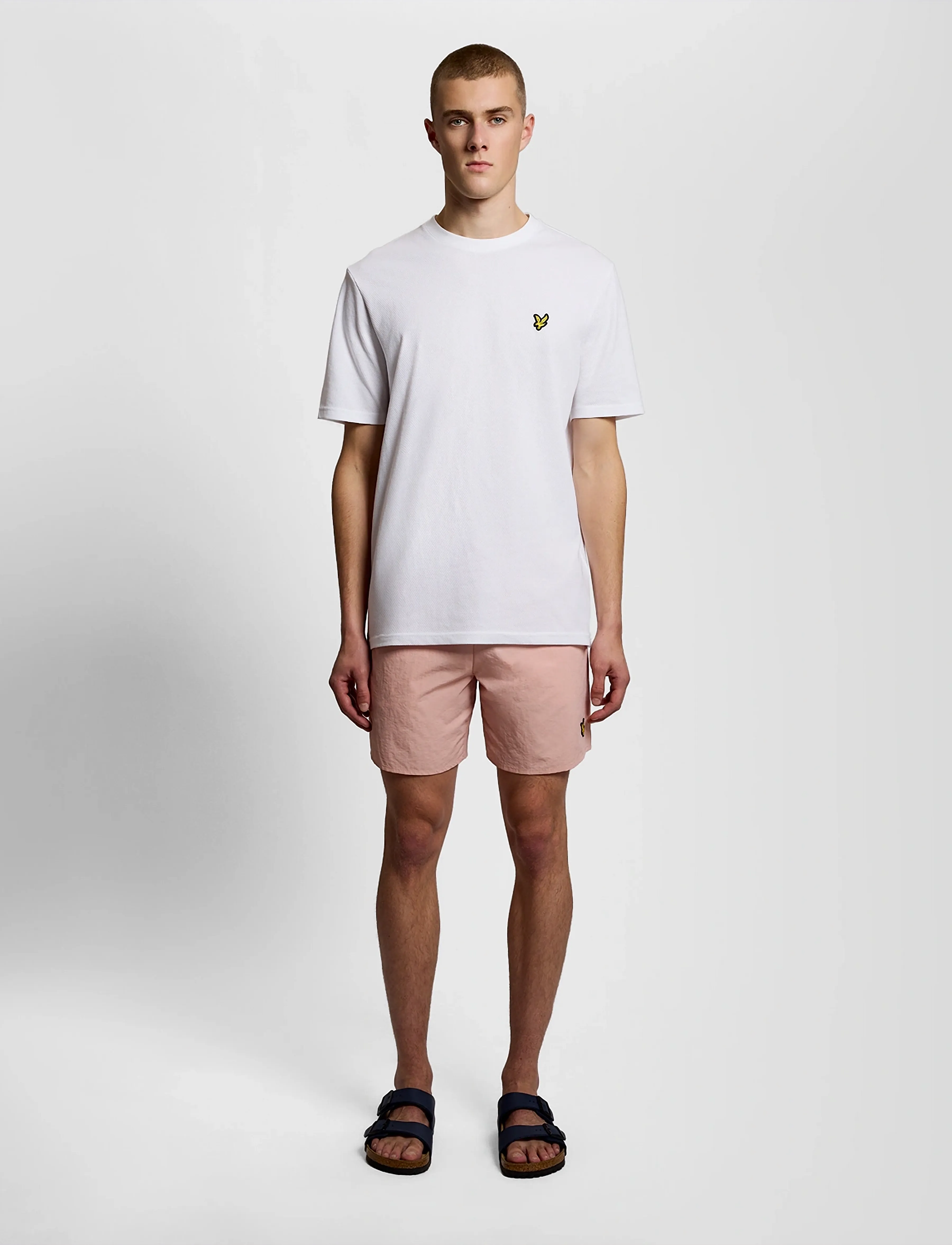 Lyle & Scott - Plain Swimshort - badshorts - y120 pink grapefruit - 4