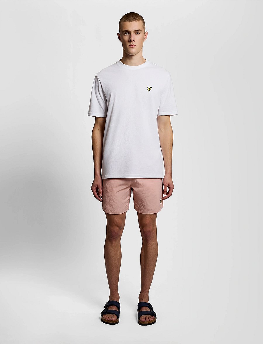 Lyle & Scott - Plain Swimshort - badehose - y120 pink grapefruit - 4