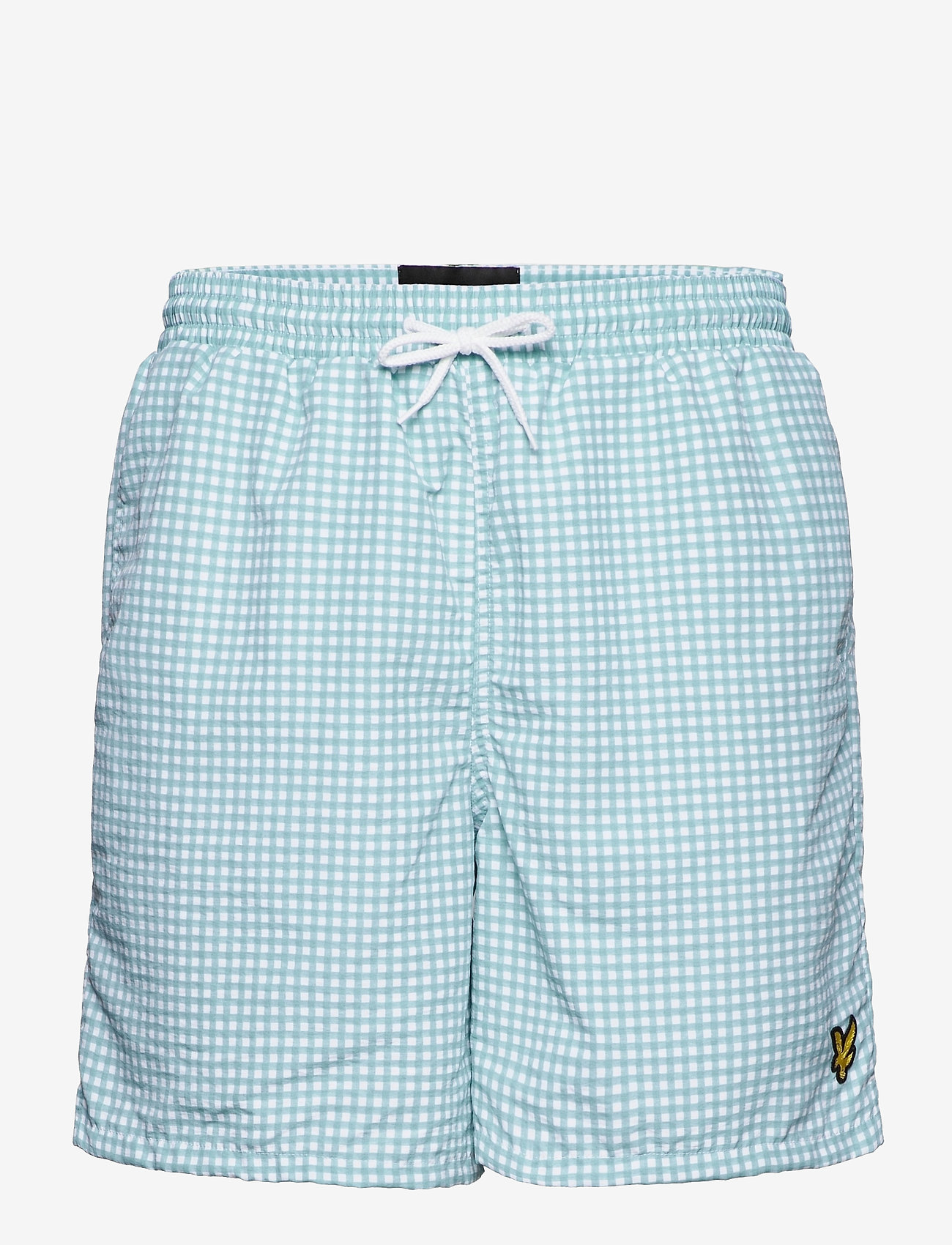 Lyle & Scott - Gingham Swim Short - deck blue/ white - 0