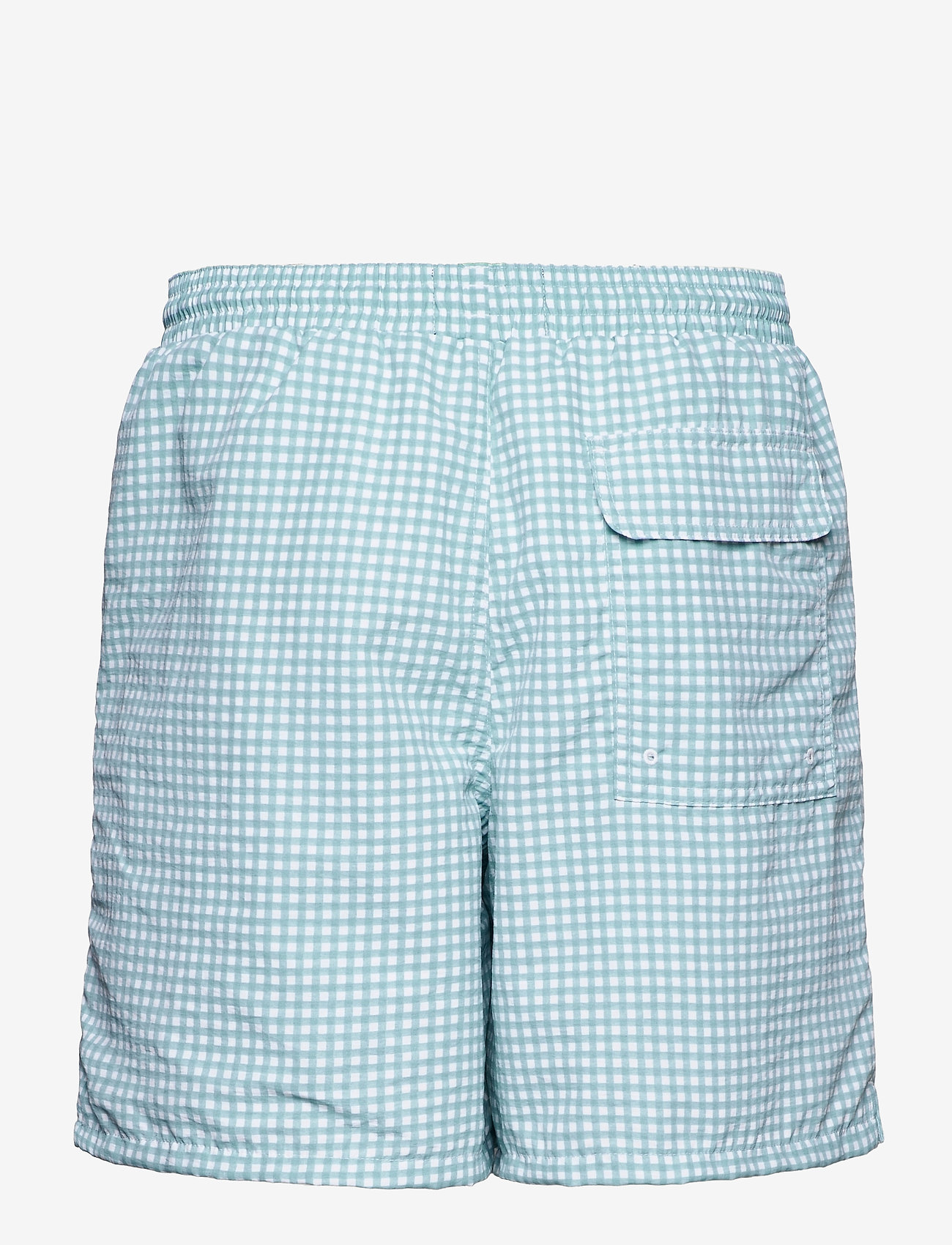 Lyle & Scott - Gingham Swim Short - deck blue/ white - 1