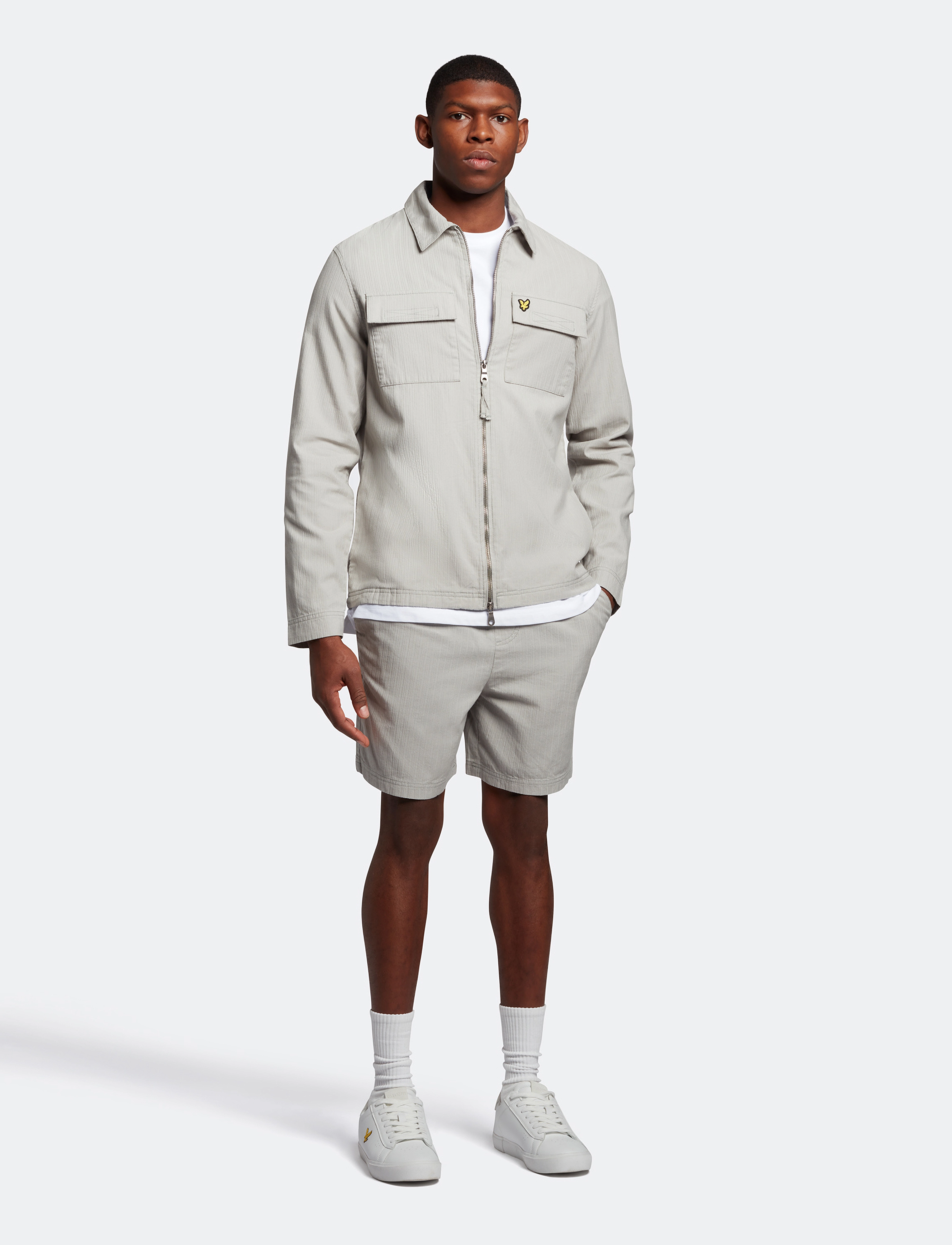 Lyle & Scott - Ridge Shorts - cold grey - 2