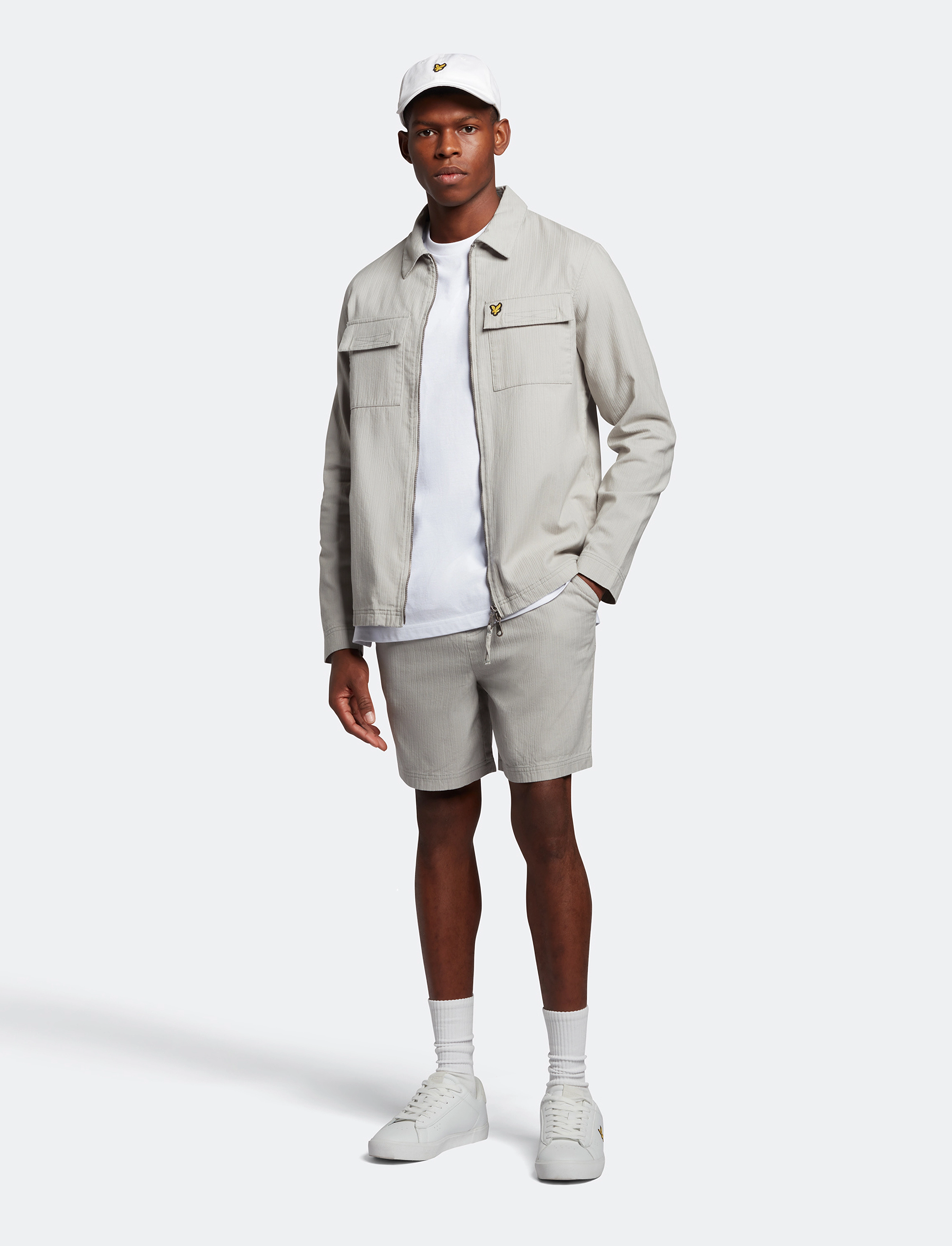 Lyle & Scott - Ridge Shorts - cold grey - 3