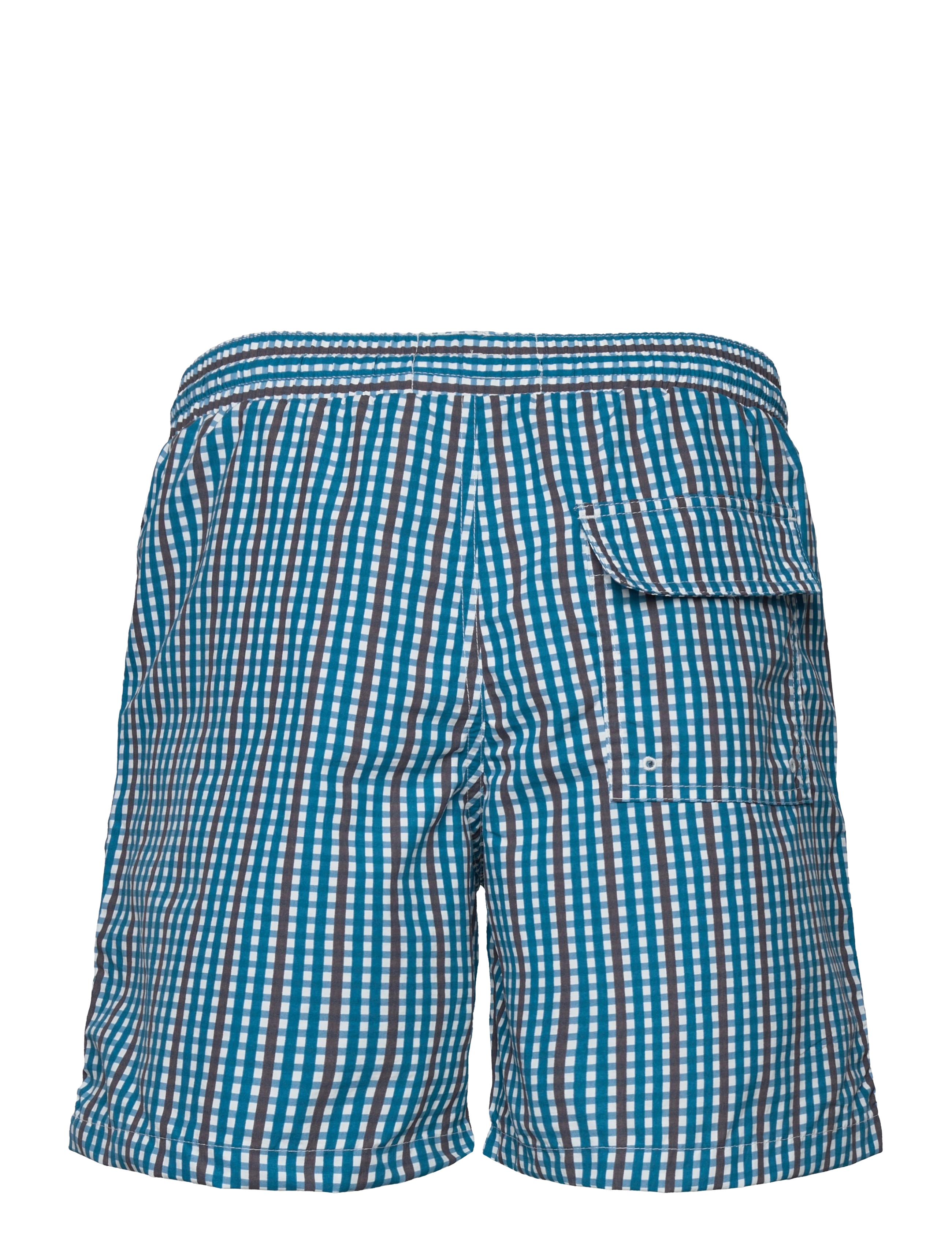 Lyle & Scott - Gingham Swim Shorts - barrack blue - 1