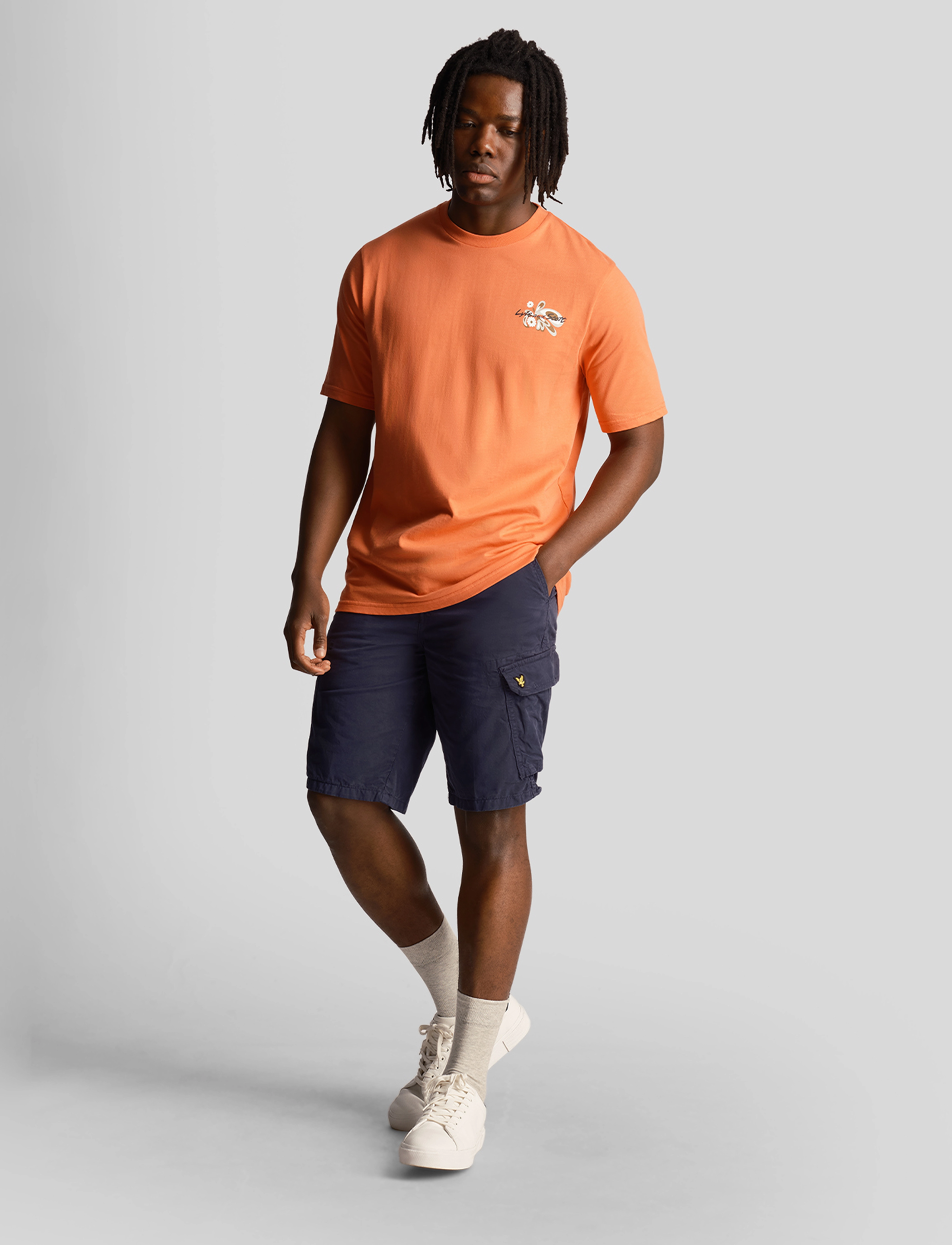 Lyle & Scott - Wembley Cargo Short - mænd - dark navy - 5