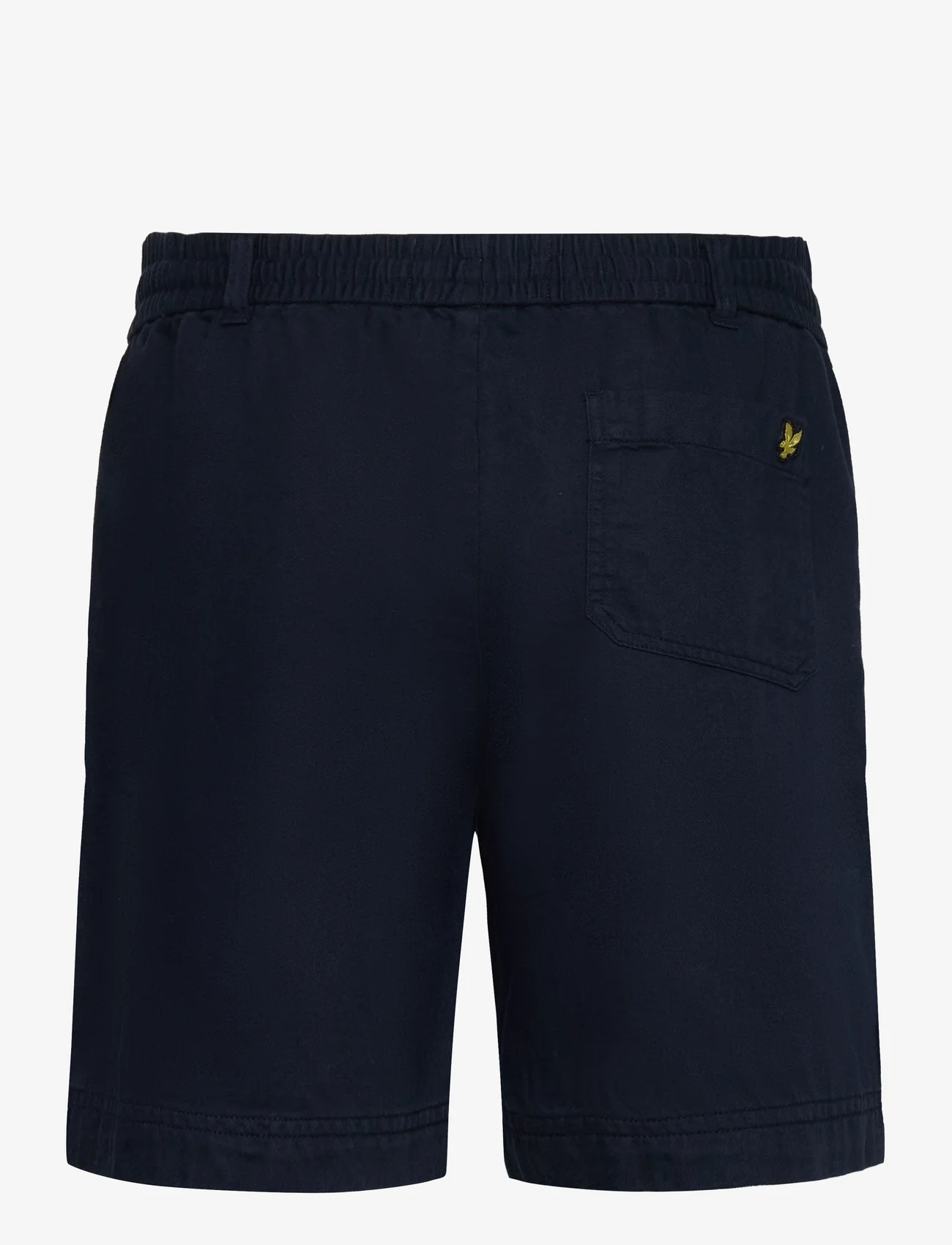 Lyle & Scott - Cotton Linen Short - linnen shorts - z271 dark navy - 1