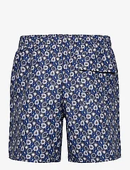Lyle & Scott - Floral Print Resort Swim Shorts - szorty kąpielowe - z271 dark navy - 1