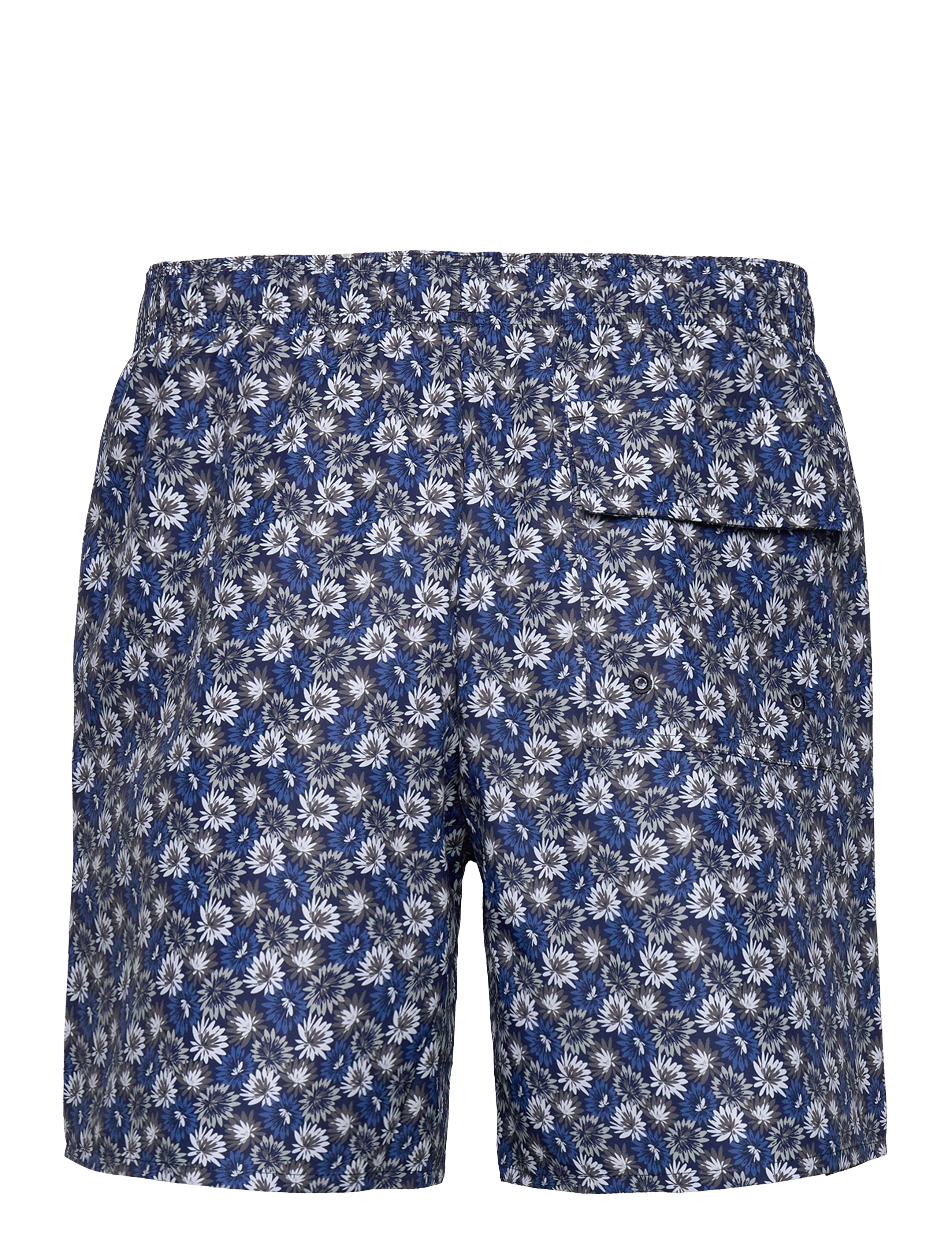 Lyle & Scott - Floral Print Resort Swim Shorts - z271 dark navy - 2