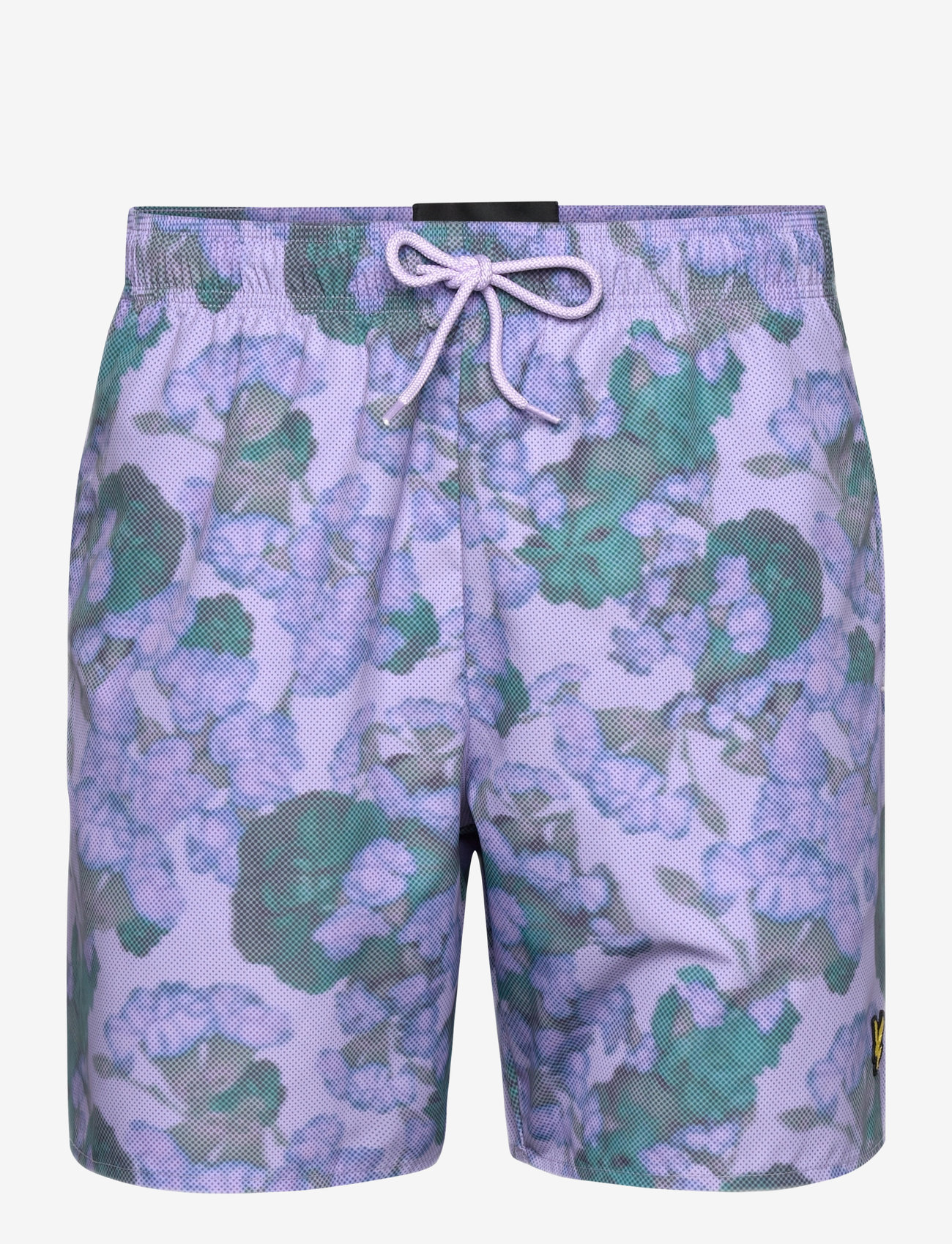 Lyle & Scott - Digital Floral Print Swim Short - badshorts - x591 aquamarine - 0