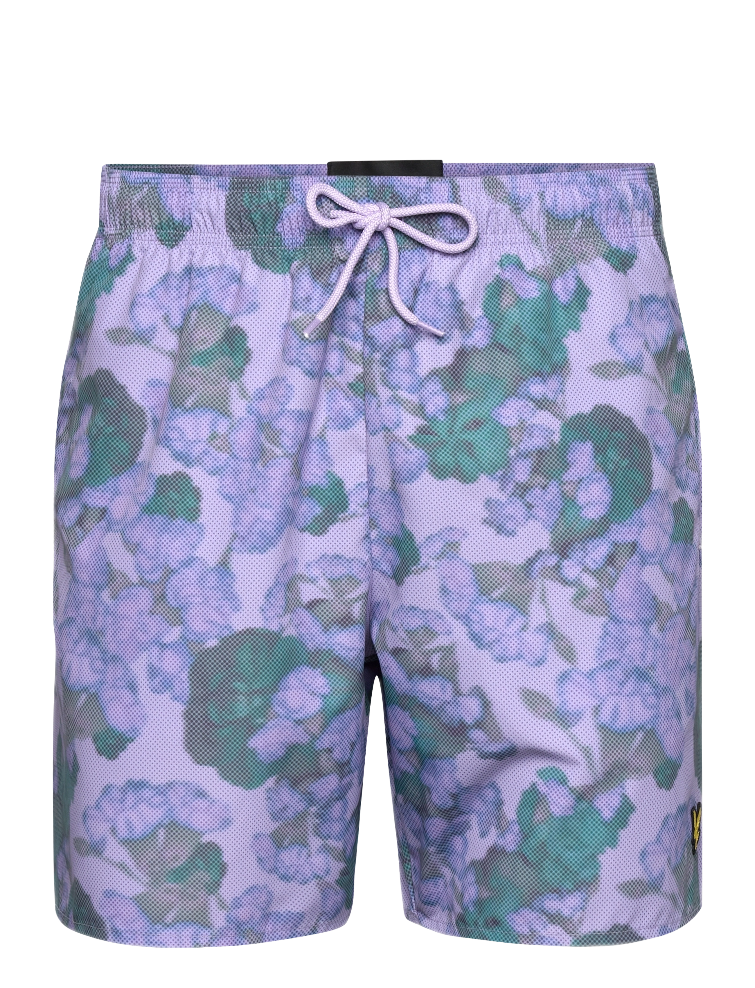 Lyle & Scott Digital Floral Print Swim Short - Bademode - X591 AQUAMARINE / purple
