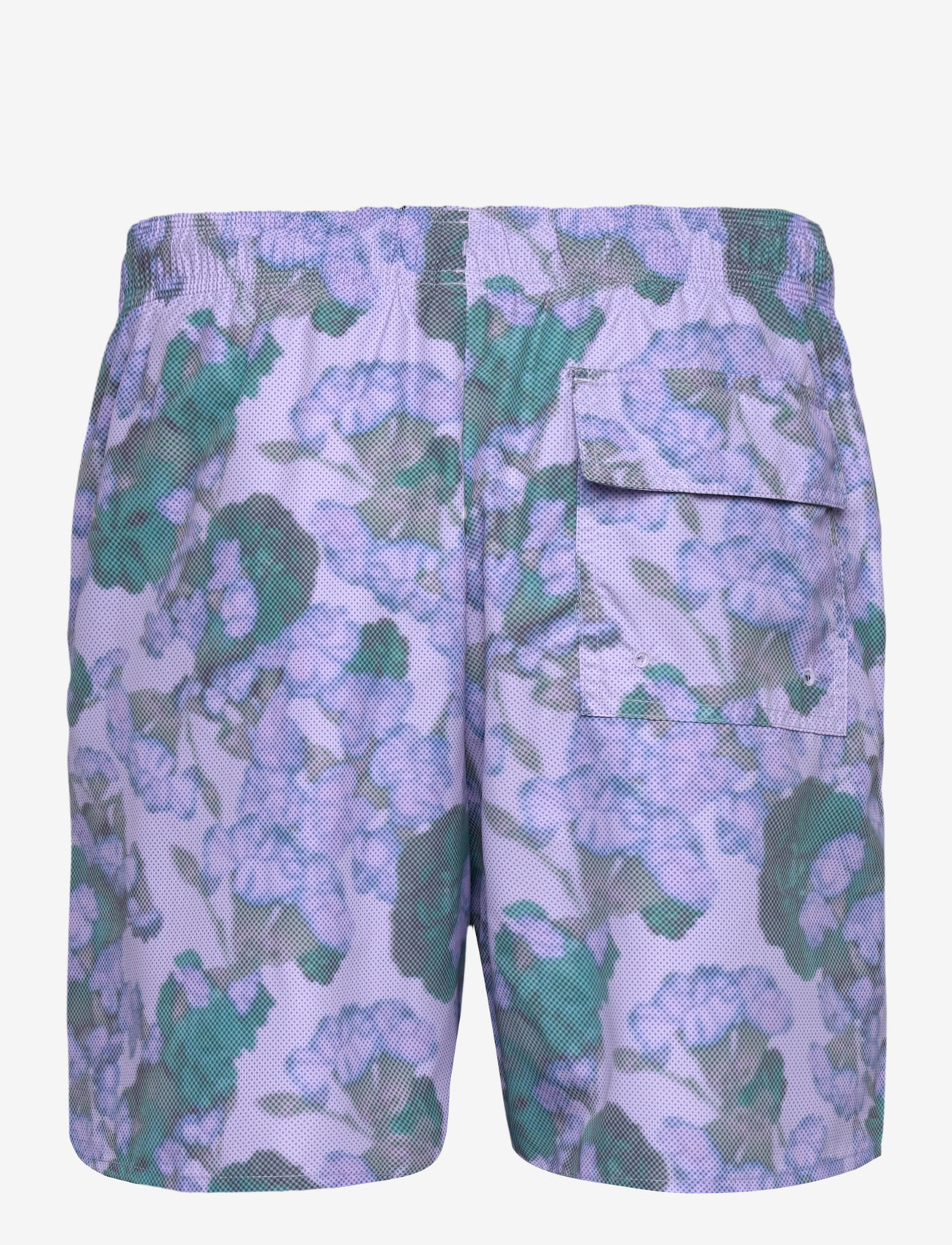 Lyle & Scott - Digital Floral Print Swim Short - badshorts - x591 aquamarine - 1