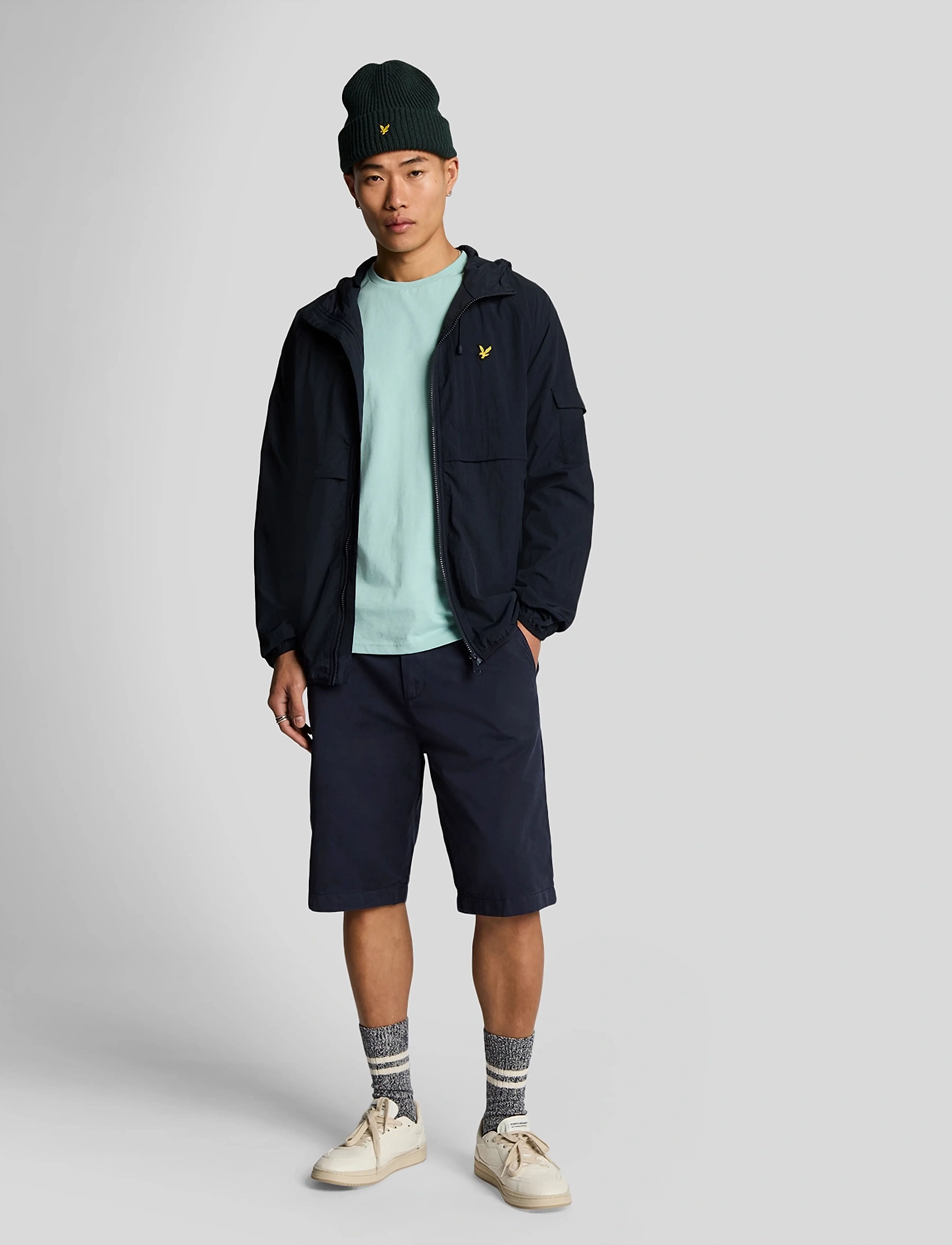 Lyle & Scott Chino Short, 34, Shorts, Marineblau - Chinos Männerswear