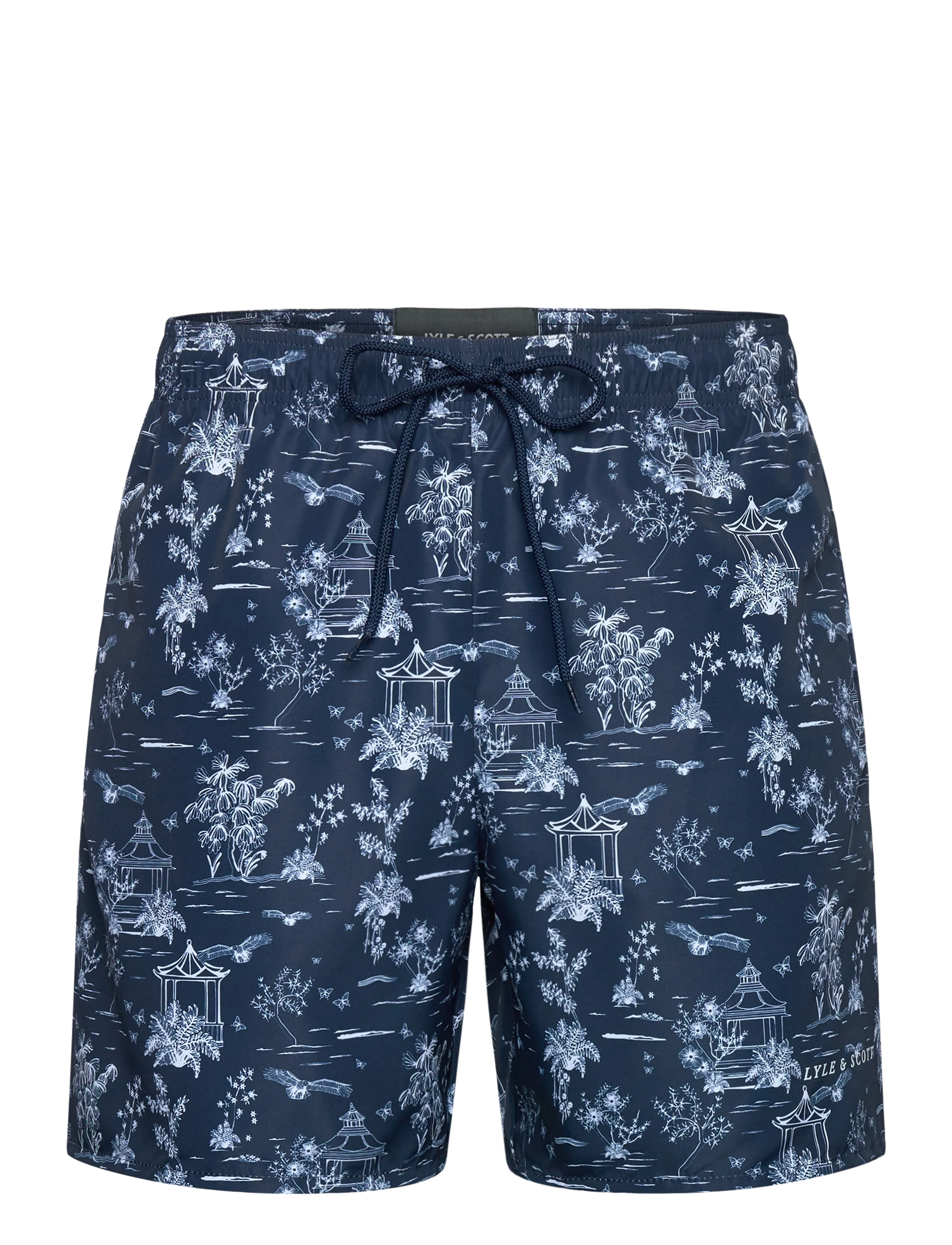 Lyle & Scott Botanical Garden Print Swimshort - Bademode - Z271 DARK NAVY / blue