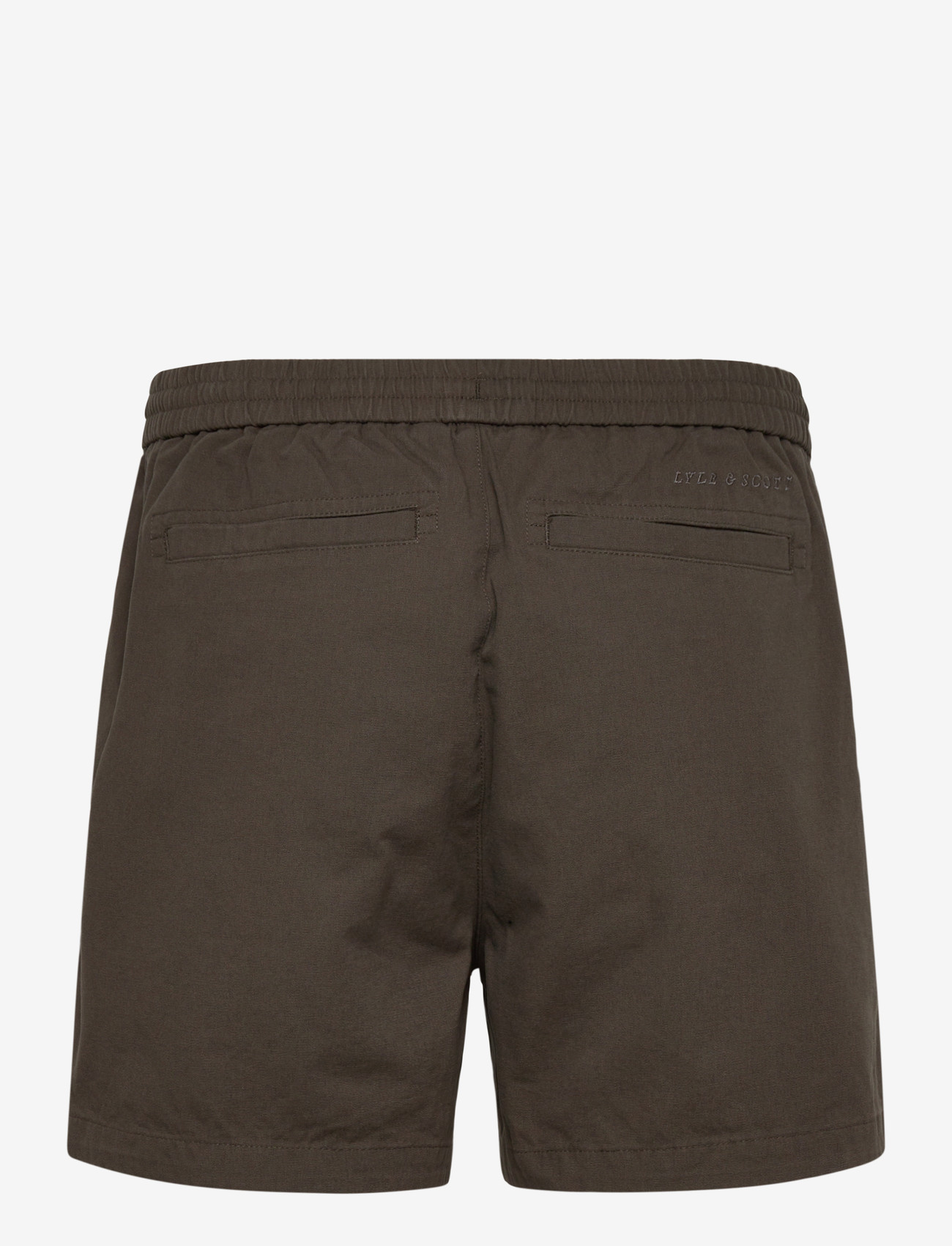 Lyle & Scott - Washed Cotton Short - casual shorts - y118 soft black - 2