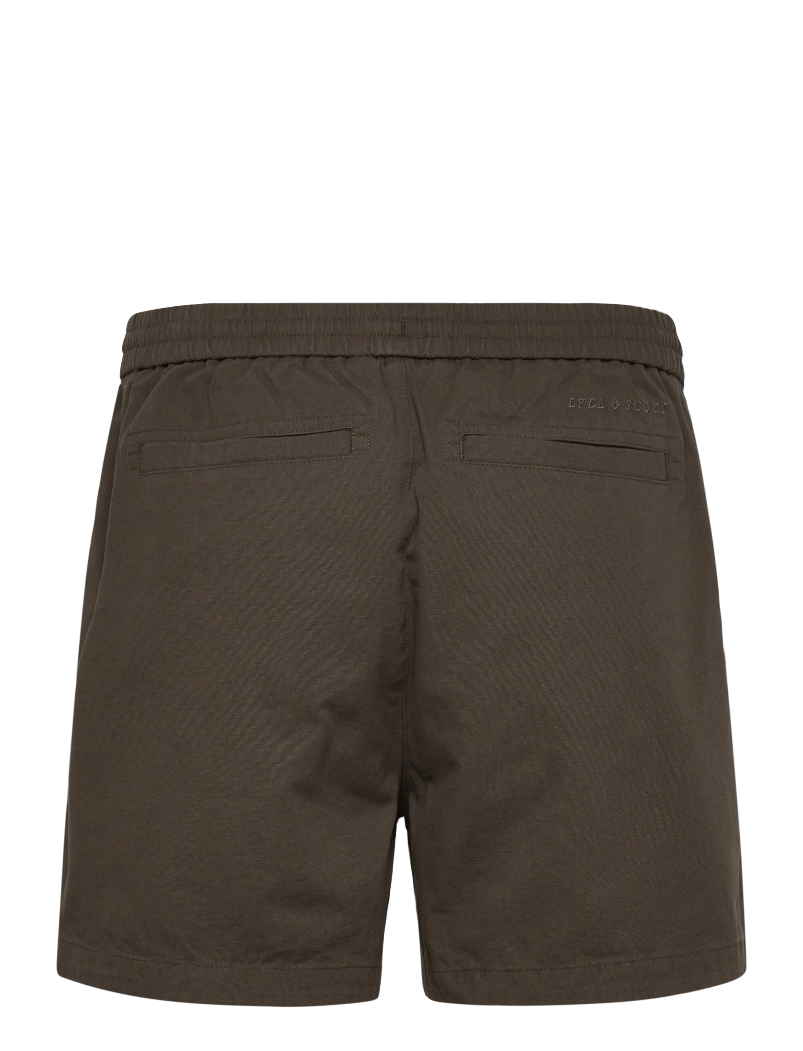 Lyle & Scott - Washed Cotton Short - casual shorts - y118 soft black - 2