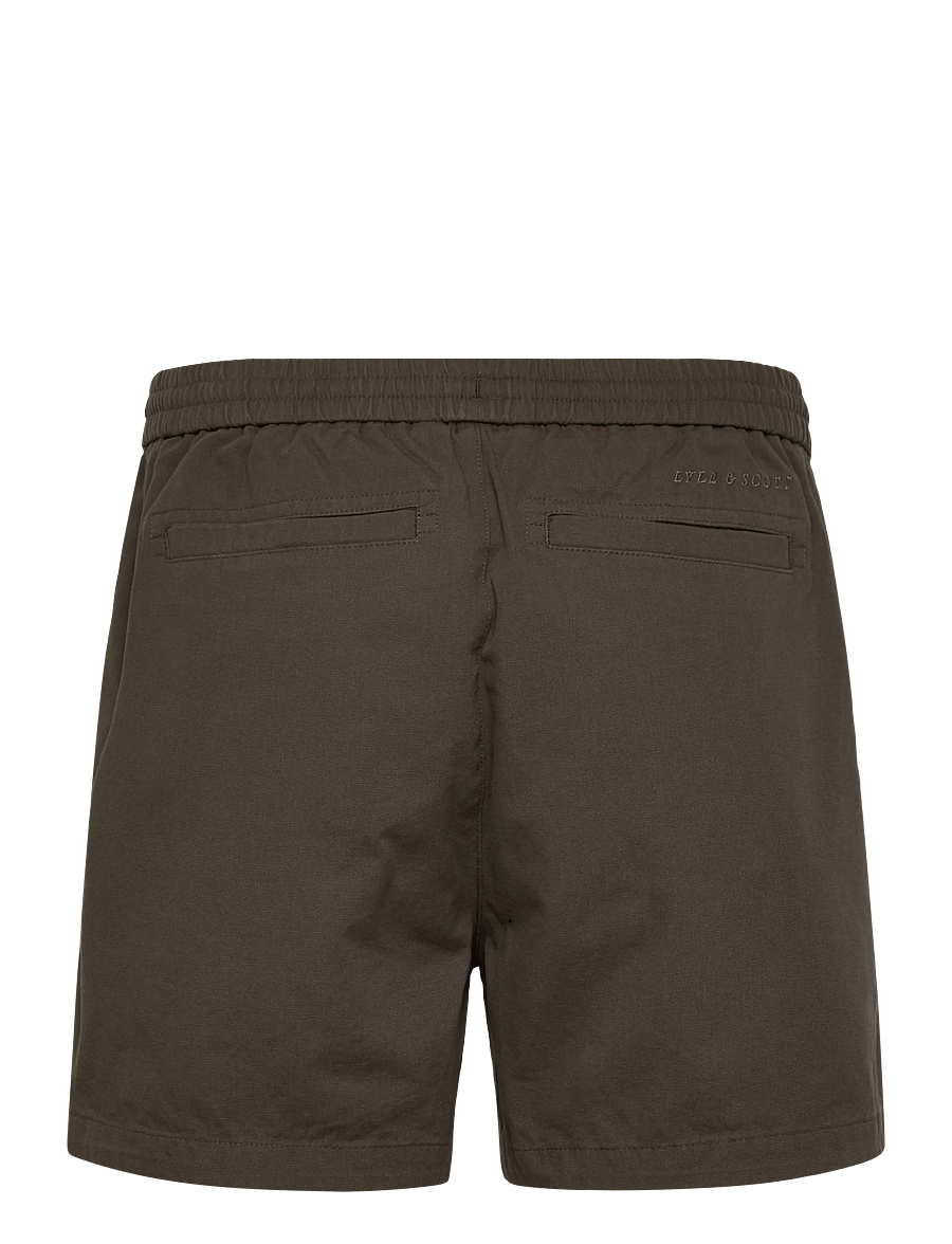Lyle & Scott - Washed Cotton Short - casual shorts - y118 soft black - 2