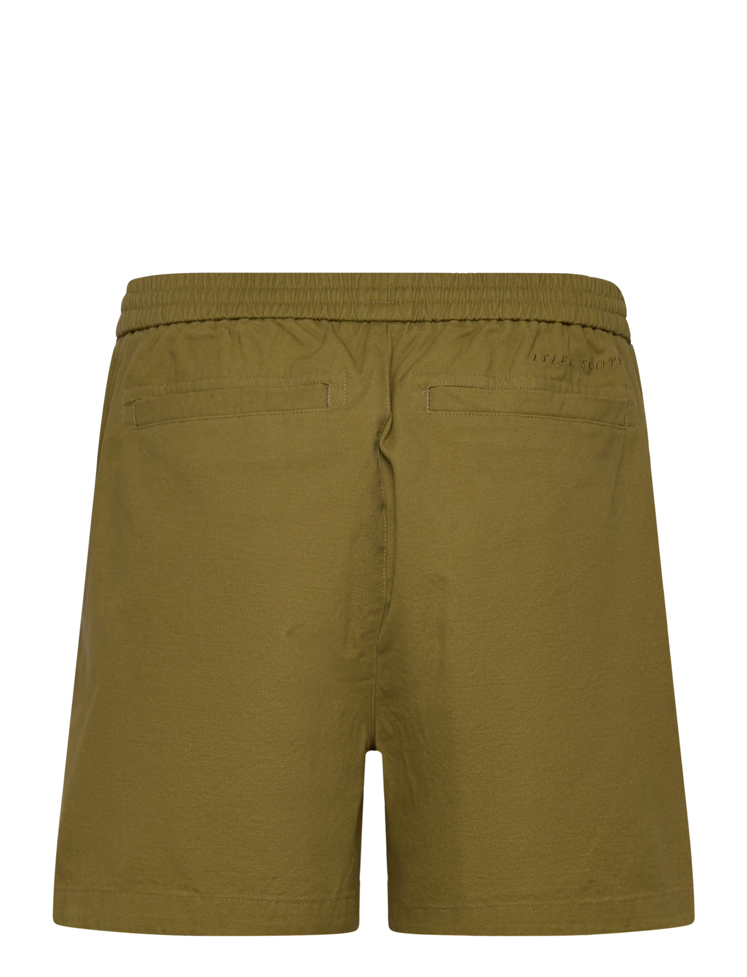 Lyle & Scott - Washed Cotton Short - casual shorts - y127 bright olive - 2