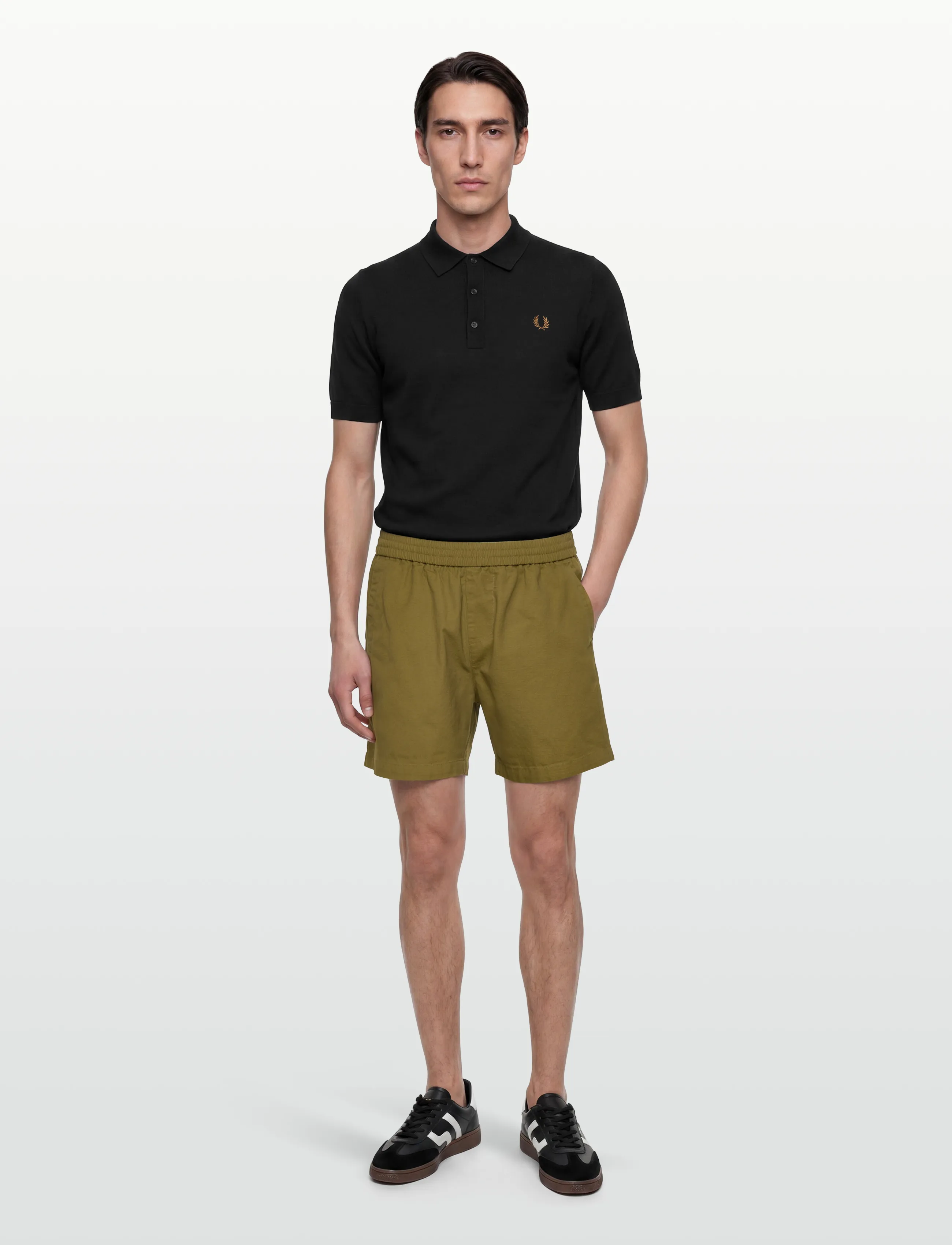 Lyle & Scott Washed Cotton Short, XL, Khaki green, Shorts > Afslappede Shorts, Herre