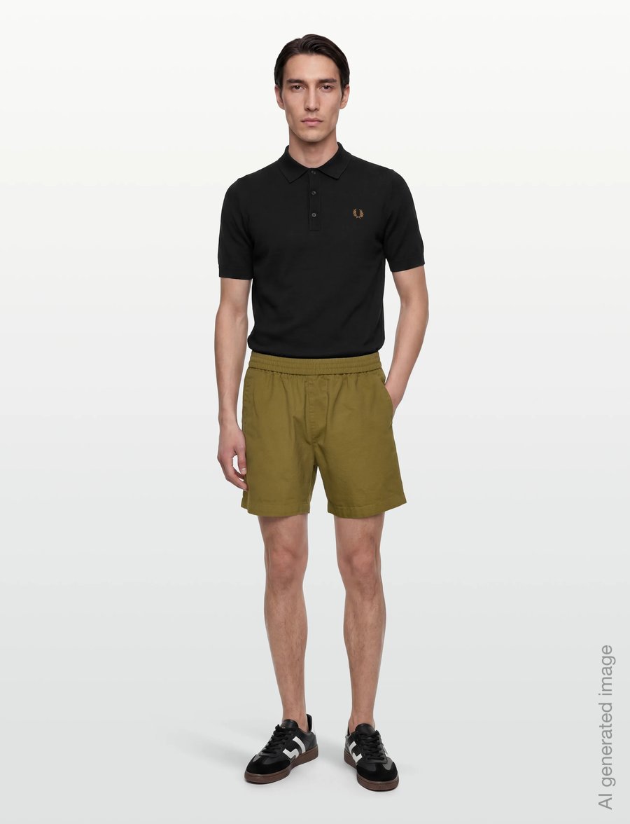 Lyle & Scott - Washed Cotton Short - freizeitshorts - y127 bright olive - 0
