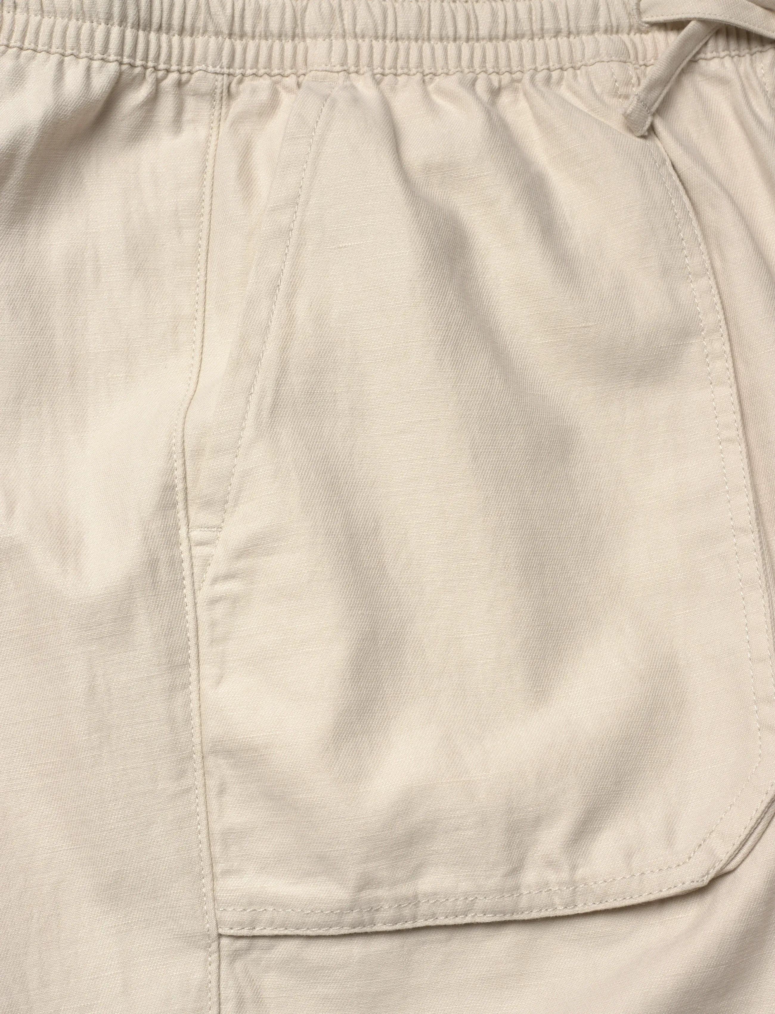 Lyle & Scott - Linen Short - leinen-shorts - w503 putty - 5