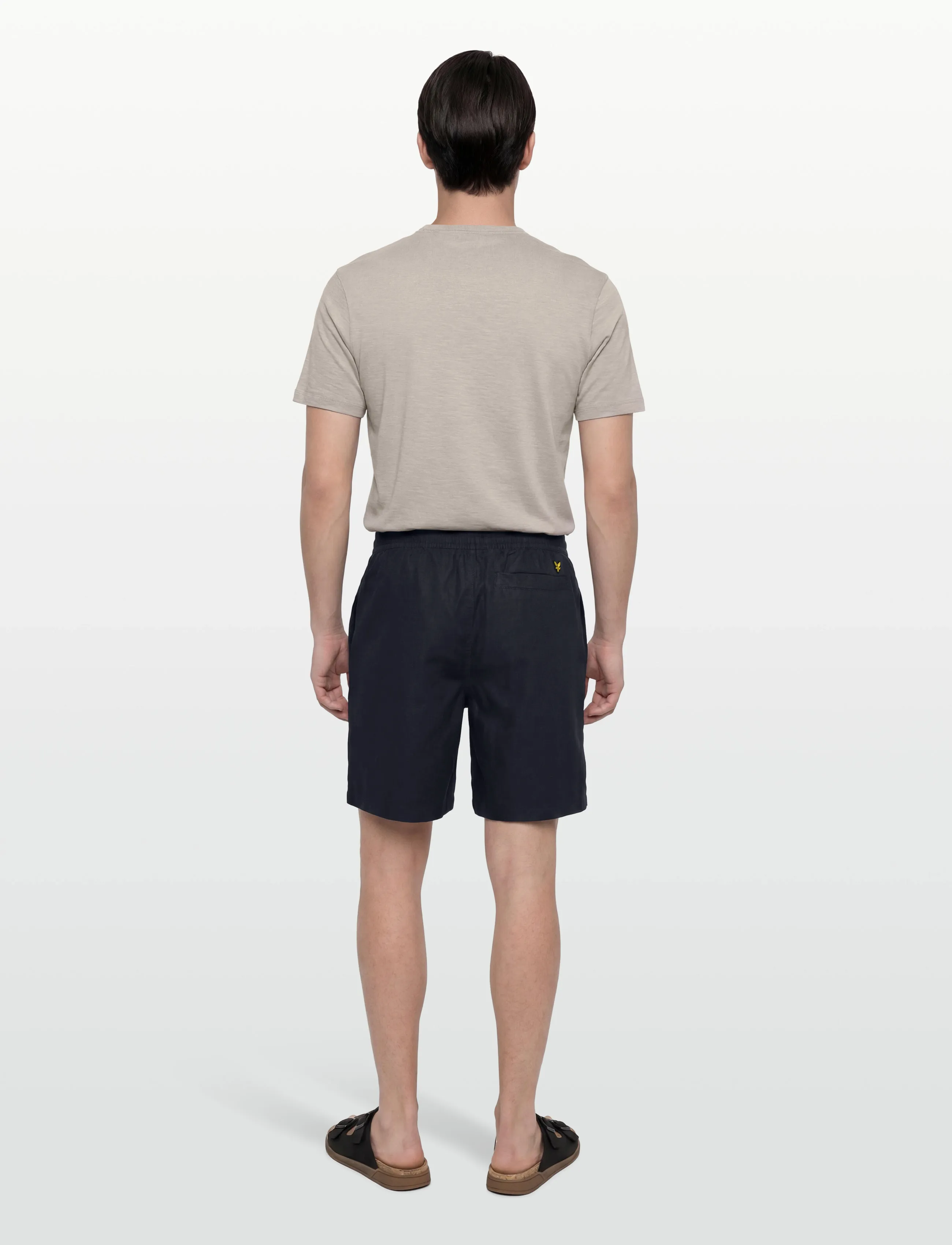 Lyle & Scott - Linen Short - leinen-shorts - z271 dark navy - 4