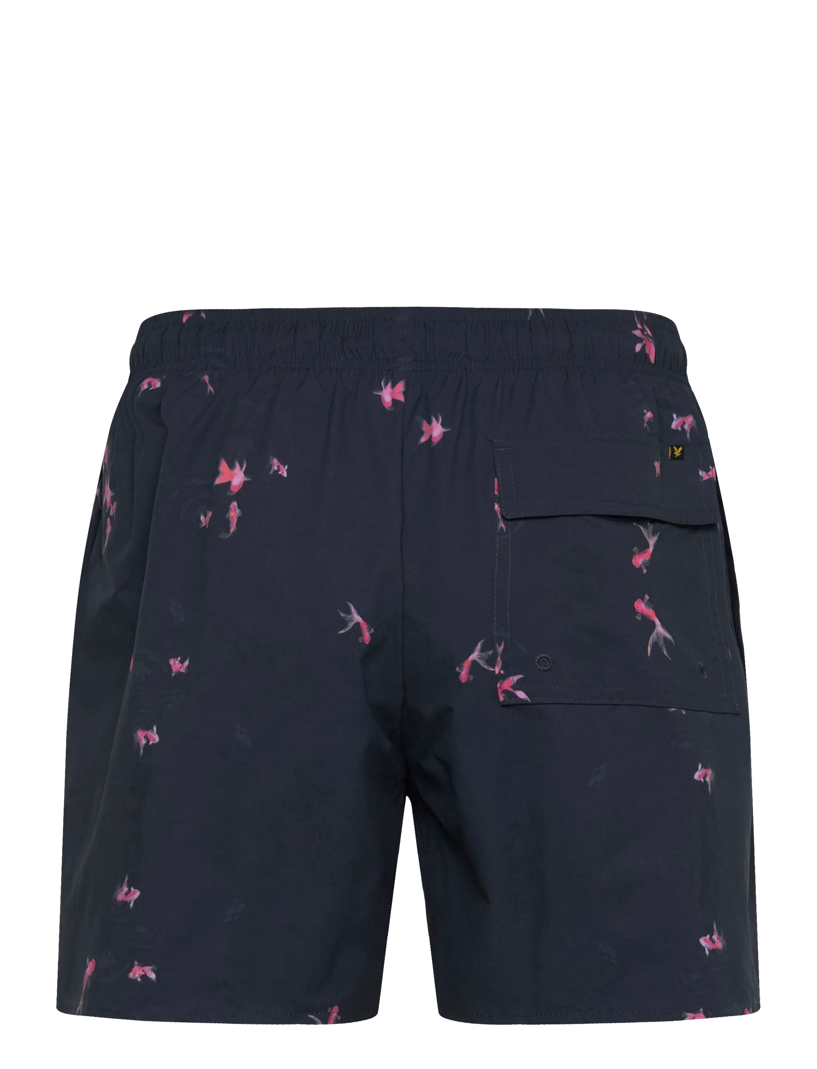 Lyle & Scott - Goldfish Print Swimshort - badebukser - dark navy/ hot pink - 2