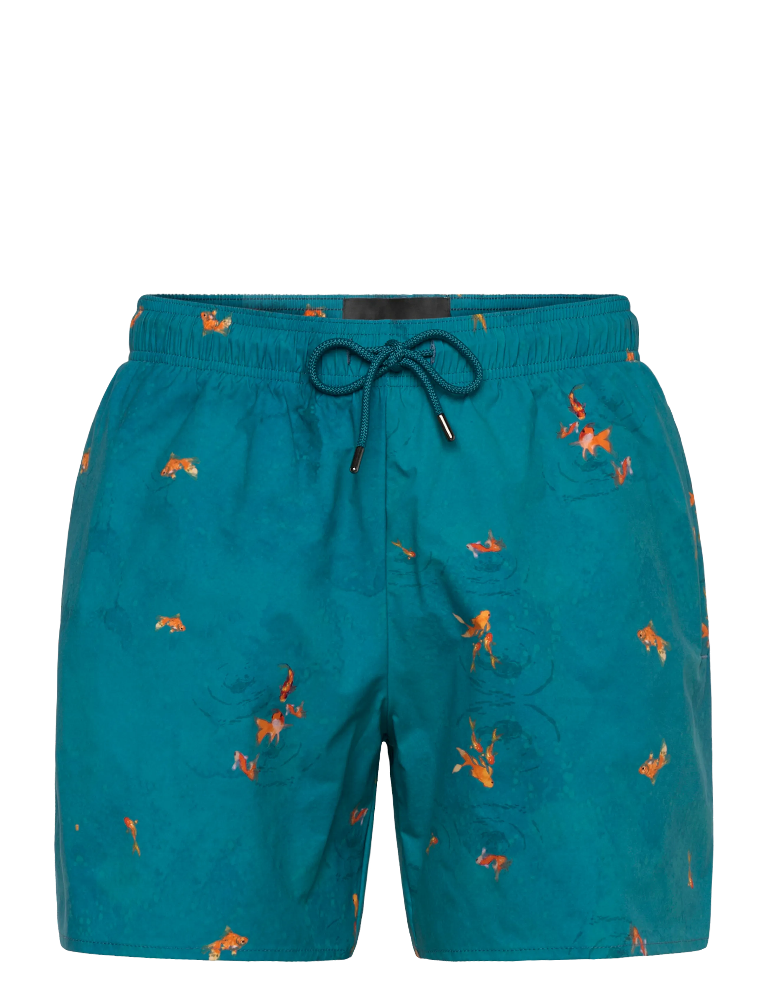 Lyle & Scott Goldfish Print Swimshort - Swimwear - LAGOON/ ORANGE BLAZE / blue