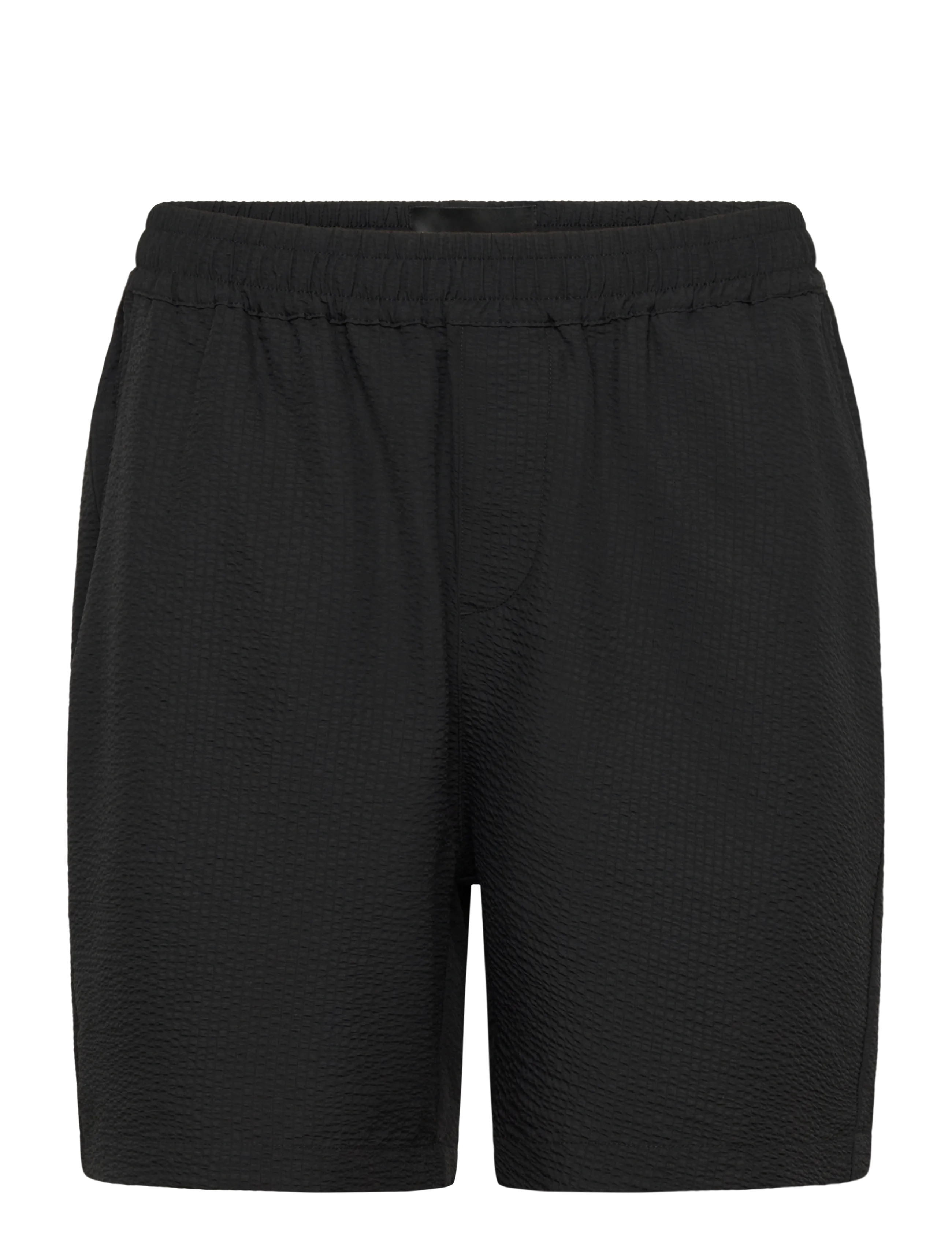 Lyle & Scott Crinkle Resort Short - Shorts - JET BLACK / black