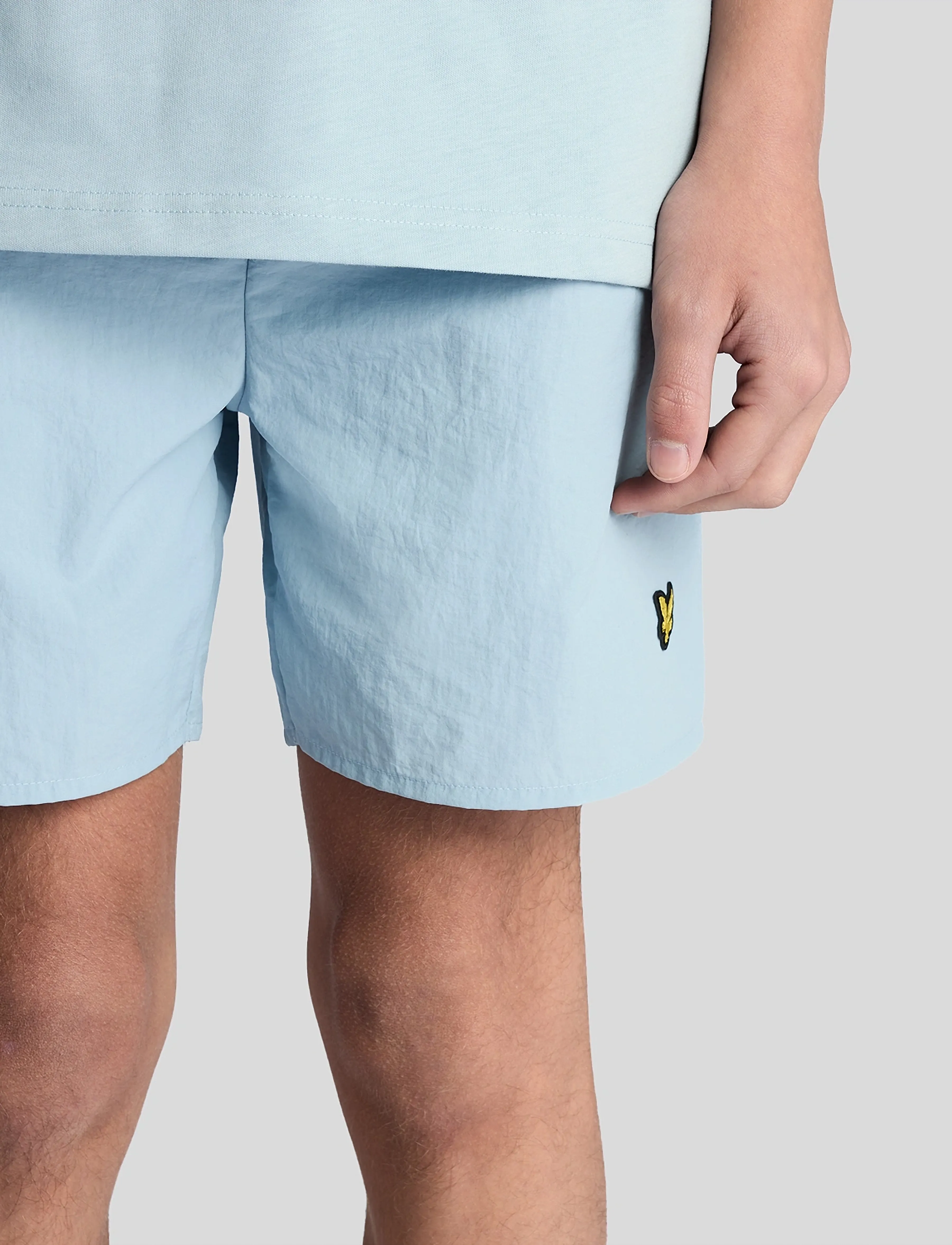 Lyle & Scott - Plain Swim Short - swimshorts - w596 opal blue - 5