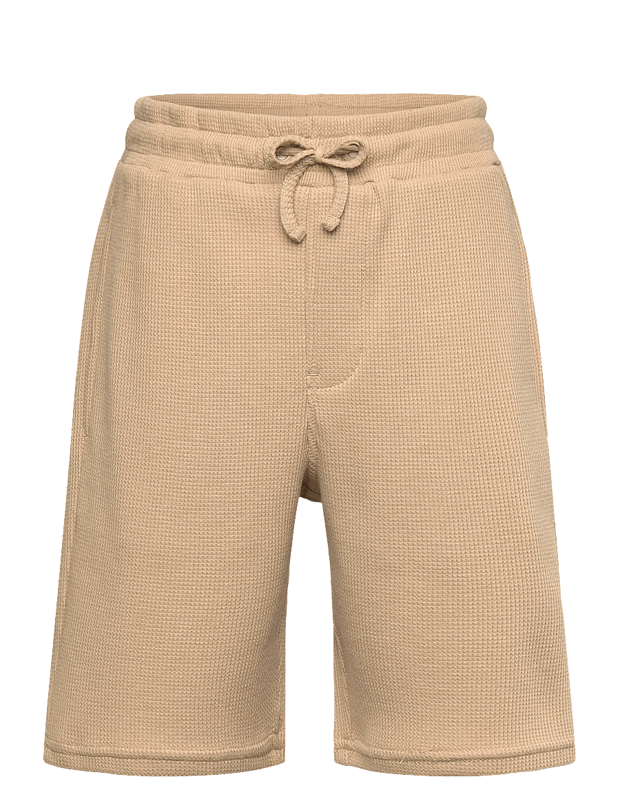 Lyle & Scott - Waffle Short - sweatshorts - x37 dark sand - 0