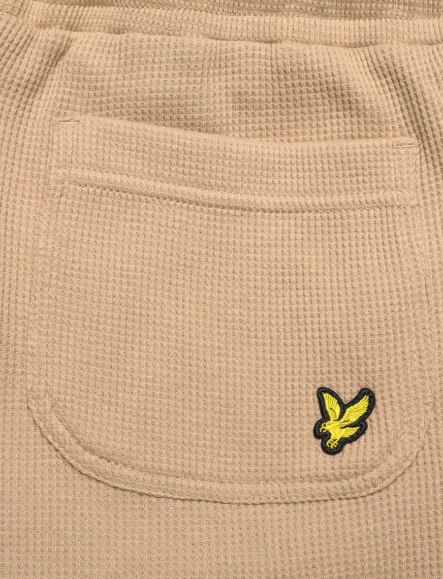 Lyle & Scott - Waffle Short - sweatshorts - x37 dark sand - 4