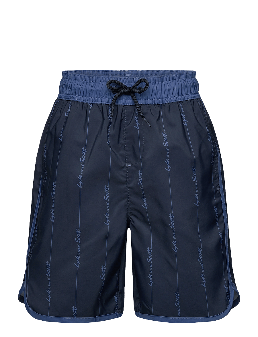 Lyle & Scott - Printed Board Short - badshorts - z271 dark navy - 1