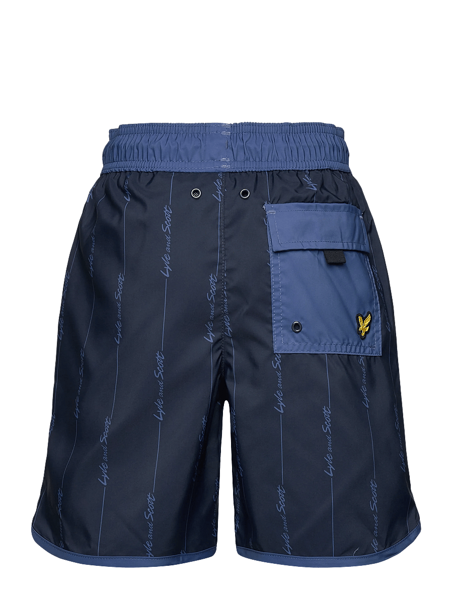 Lyle & Scott - Printed Board Short - badshorts - z271 dark navy - 2