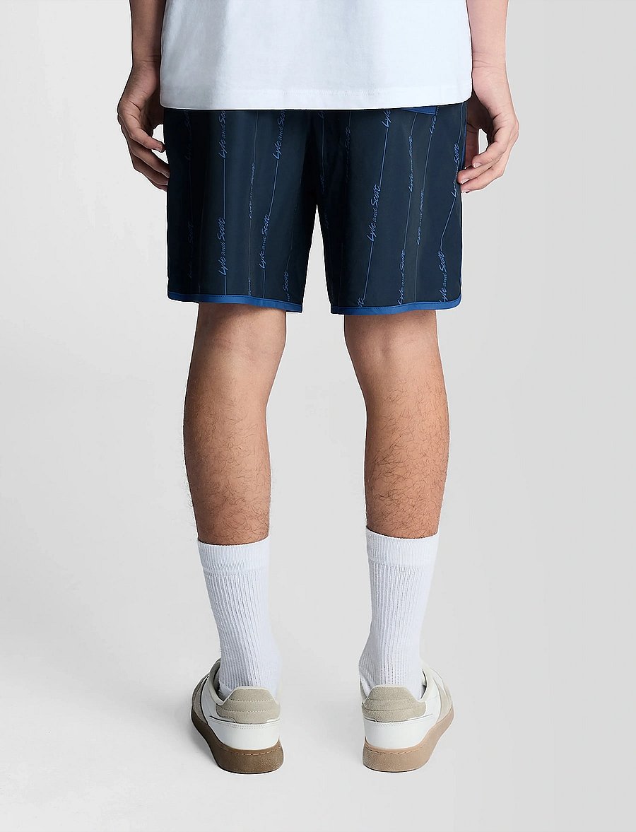 Lyle & Scott - Printed Board Short - badshorts - z271 dark navy - 4