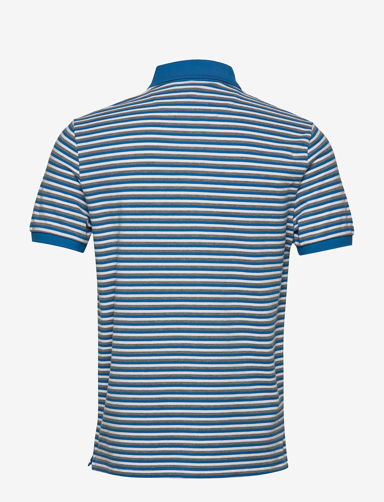Lyle & Scott - Stripe Polo Shirt - bright royal blue - 1