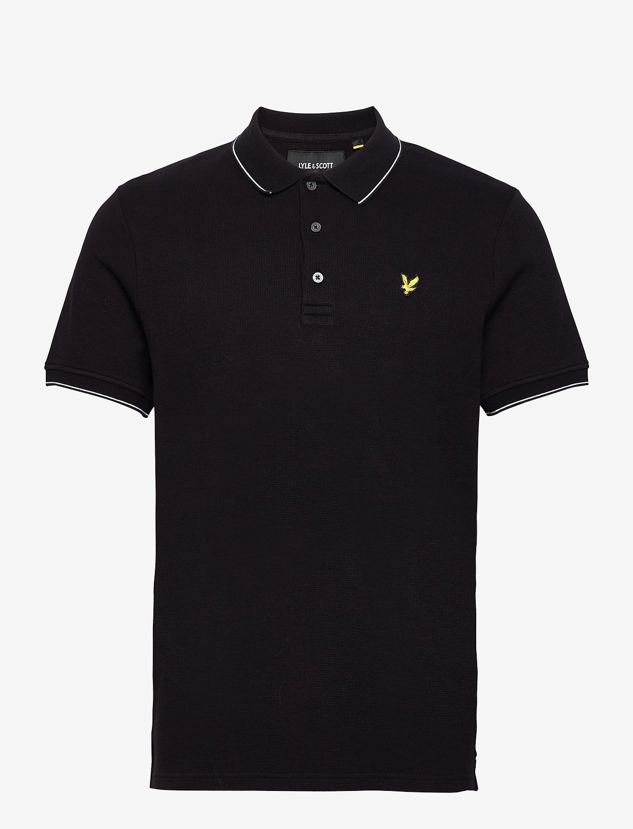Lyle & Scott - Waffle Polo Shirt - jet black - 0