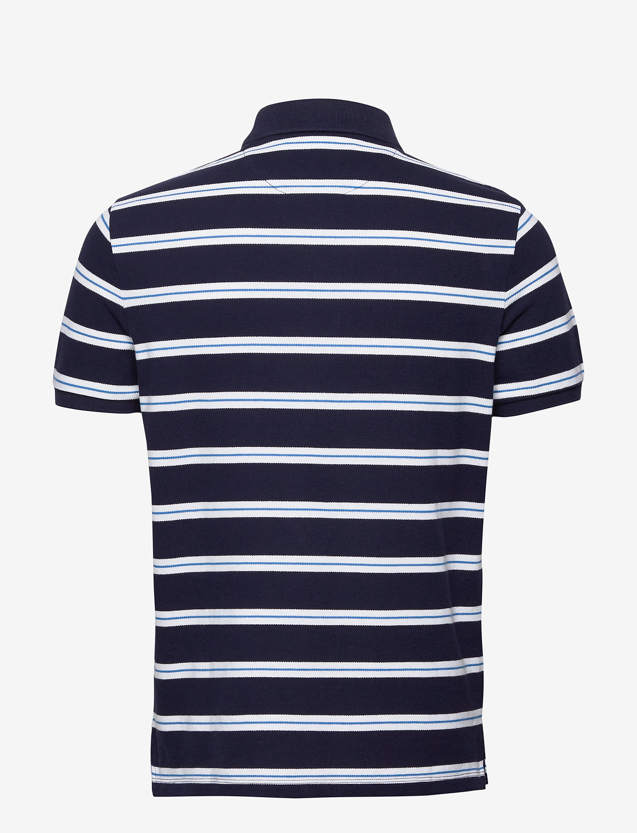 Lyle & Scott - Wide Double Stripe Polo Shirt - navy - 1