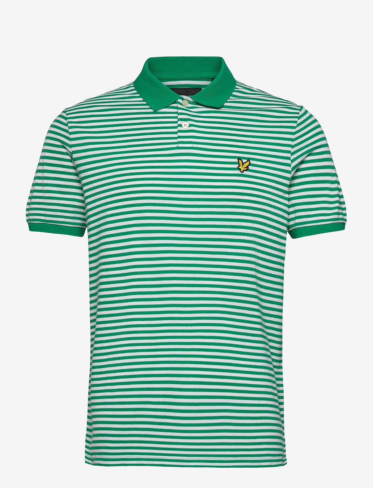 Lyle & Scott - 2 Colour Striped Polo - aqua salt - 0