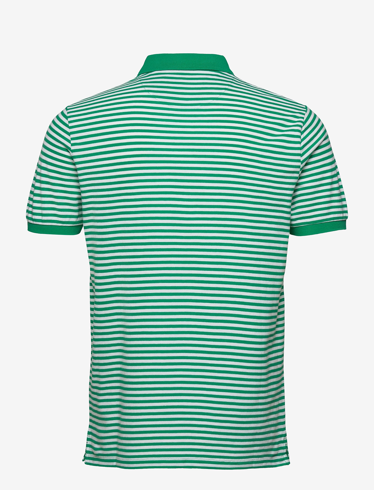 Lyle & Scott - 2 Colour Striped Polo - aqua salt - 1