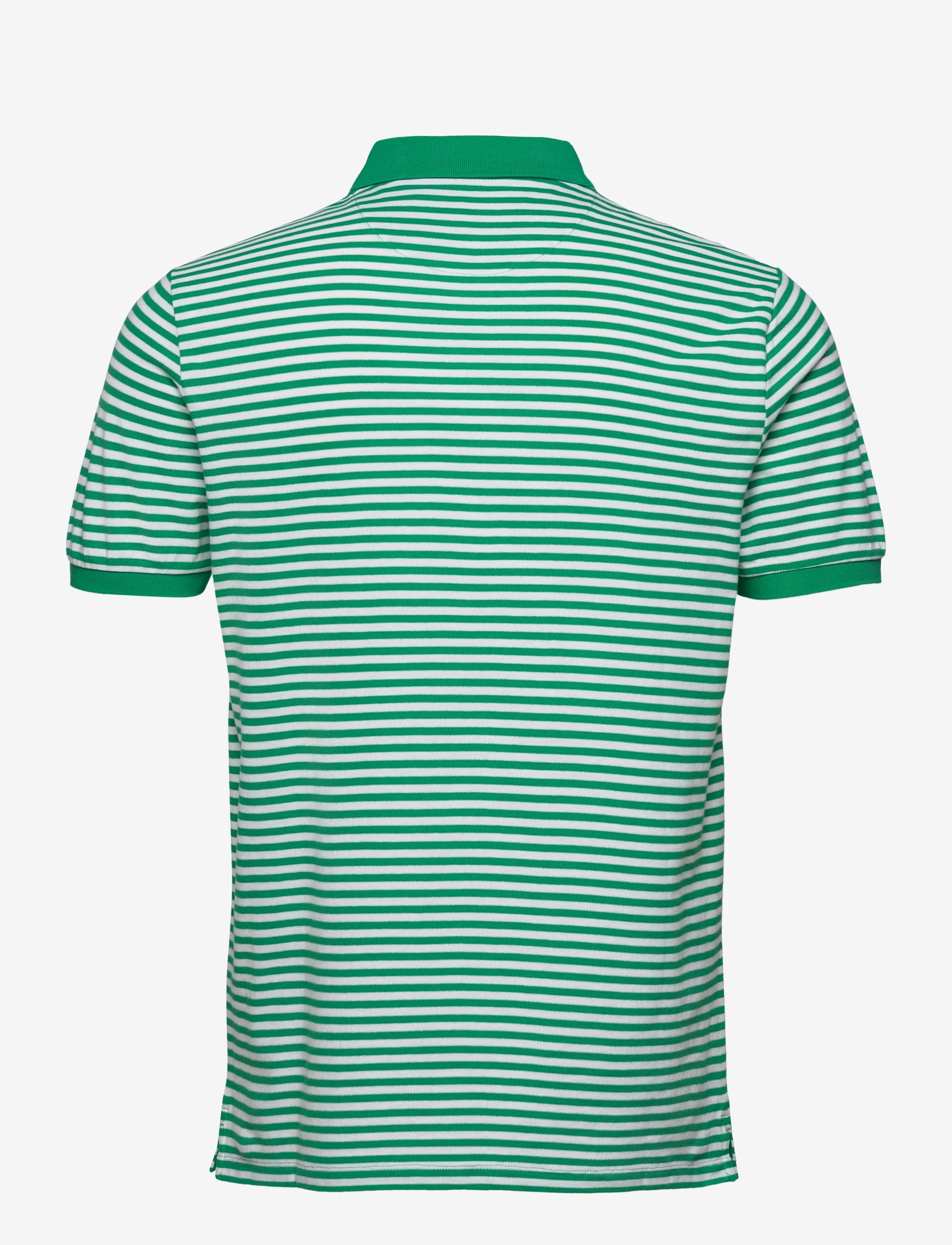 Lyle & Scott - 2 Colour Striped Polo - aqua salt - 1