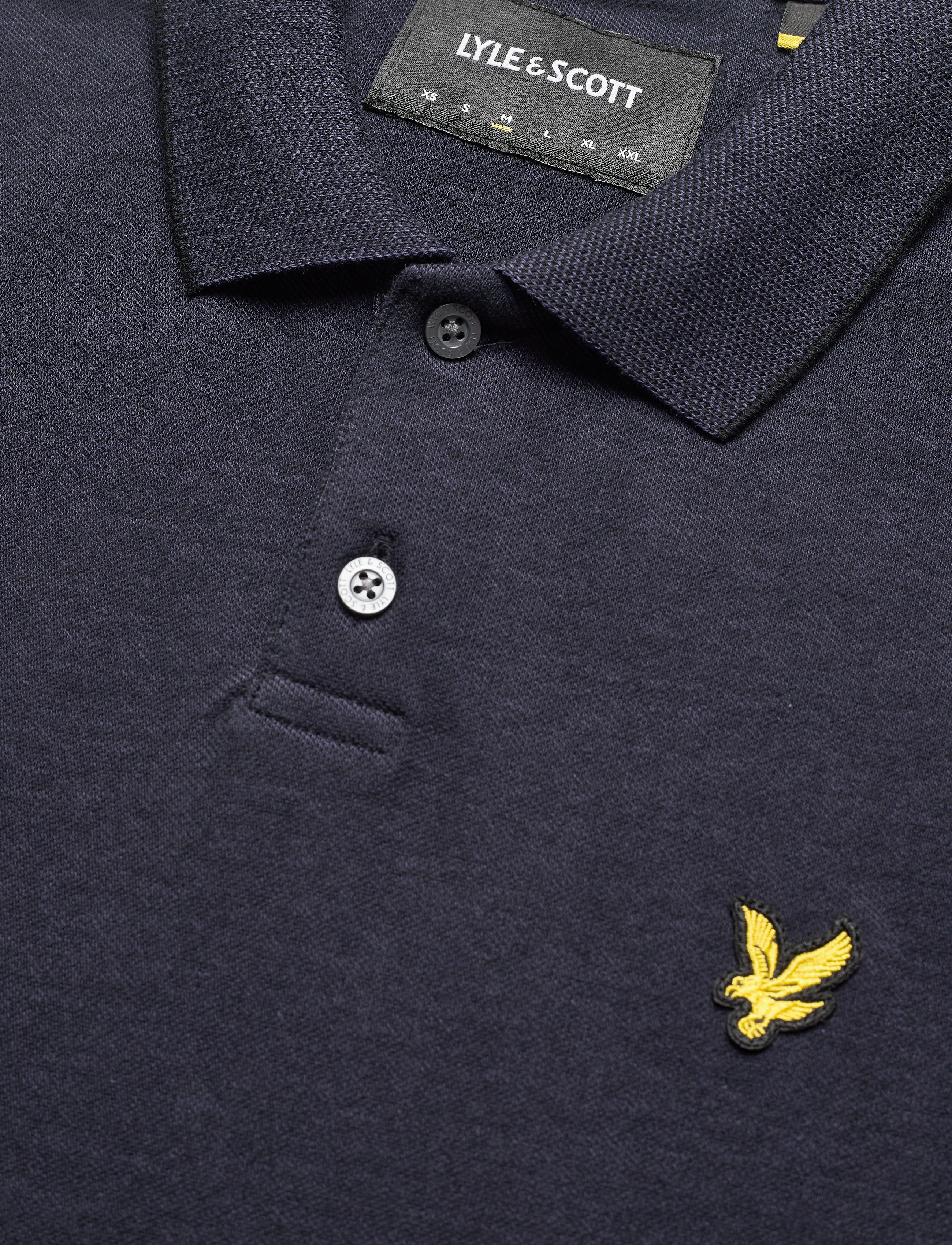 Lyle & Scott - Oxford Polo Shirt - w376 jet black/ navy - 2