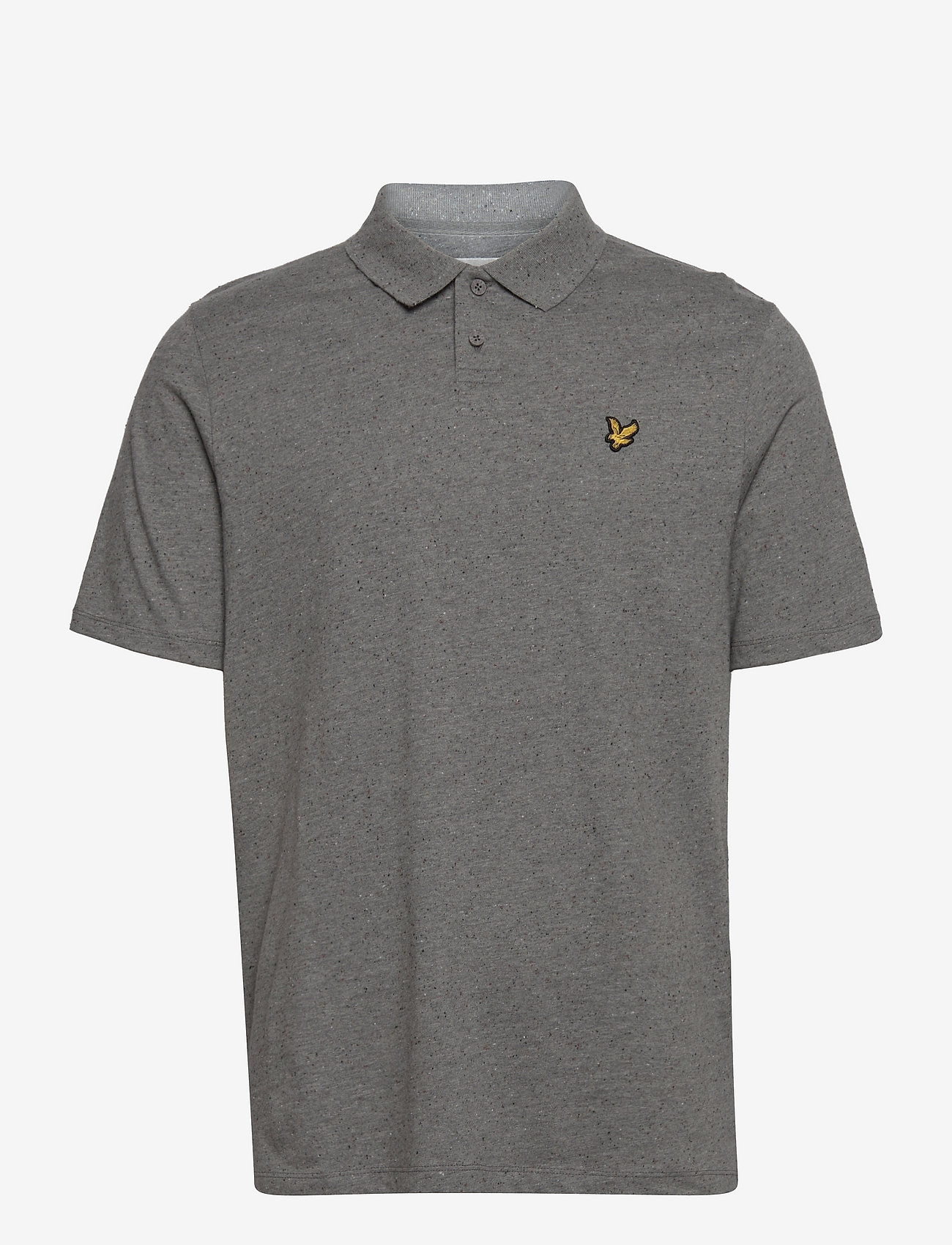 Lyle & Scott - Flecked Polo Shirt - mid grey marl - 0