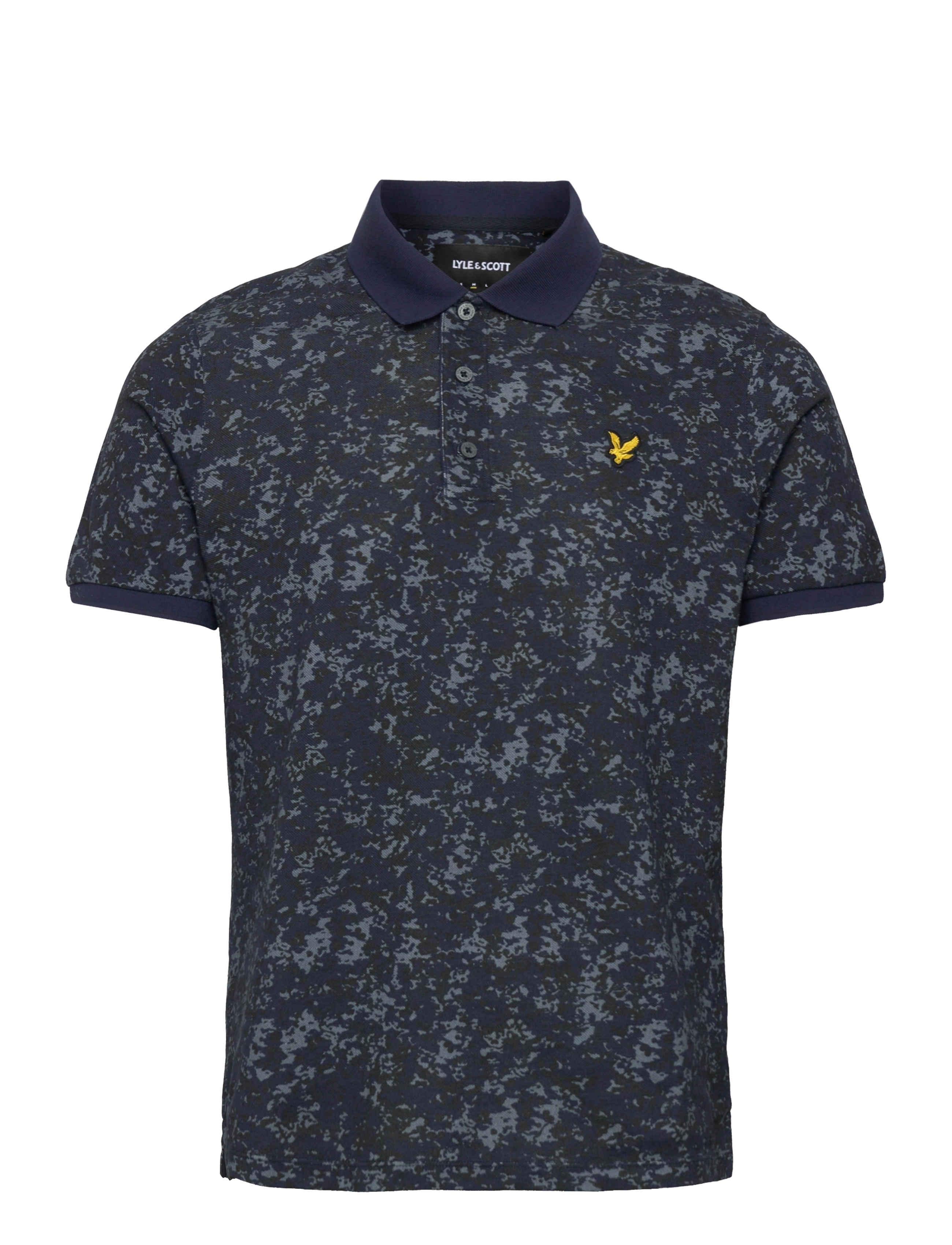 Earth Print Polo - DARK NAVY