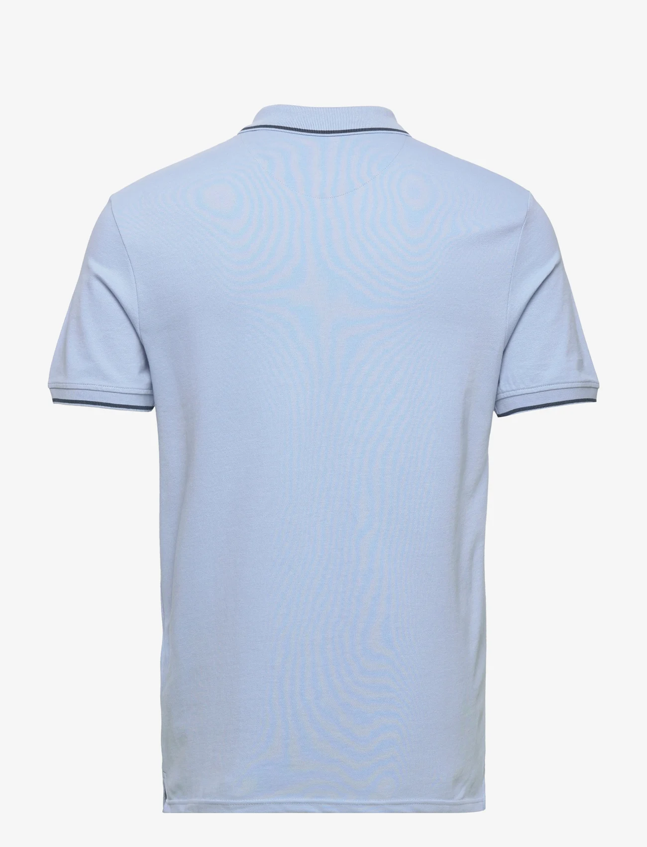 Lyle & Scott - Tipped Polo Shirt - kortärmade pikéer - light blue/ dark navy - 1