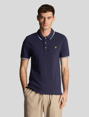Lyle & Scott - Tipped Polo Shirt - short-sleeved polos - navy/ white - 2