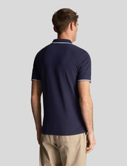 Lyle & Scott - Tipped Polo Shirt - kortærmede poloer - navy/ white - 3