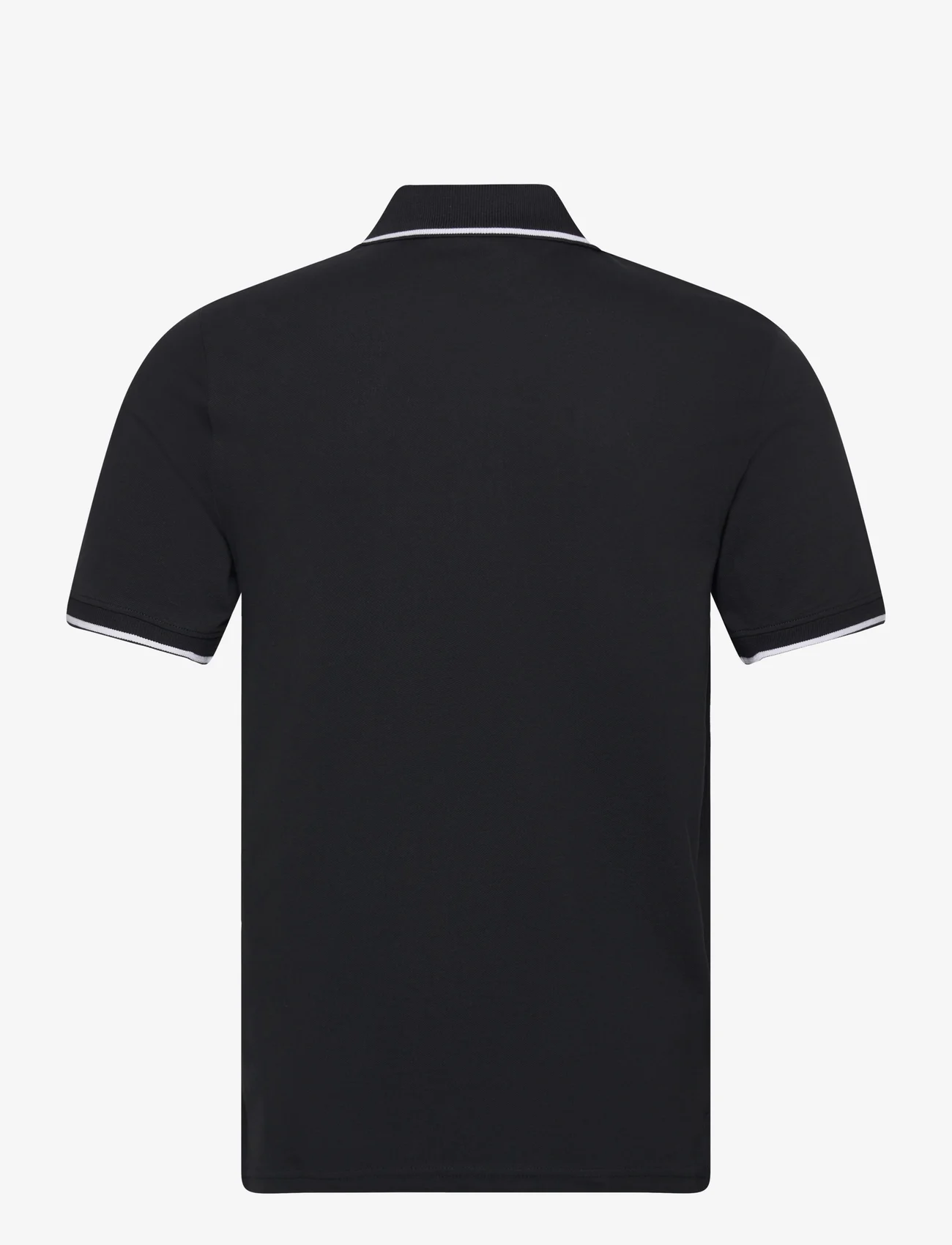 Lyle & Scott - Tipped Polo Shirt - kortærmede poloer - w395 jet black/ white - 1