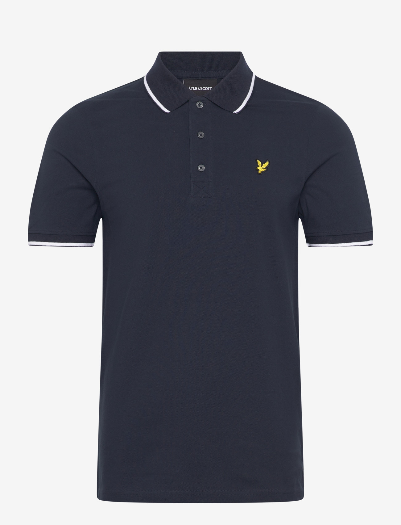 Lyle & Scott - Tipped Polo Shirt - korte mouwen - w403 dark navy/ white - 1